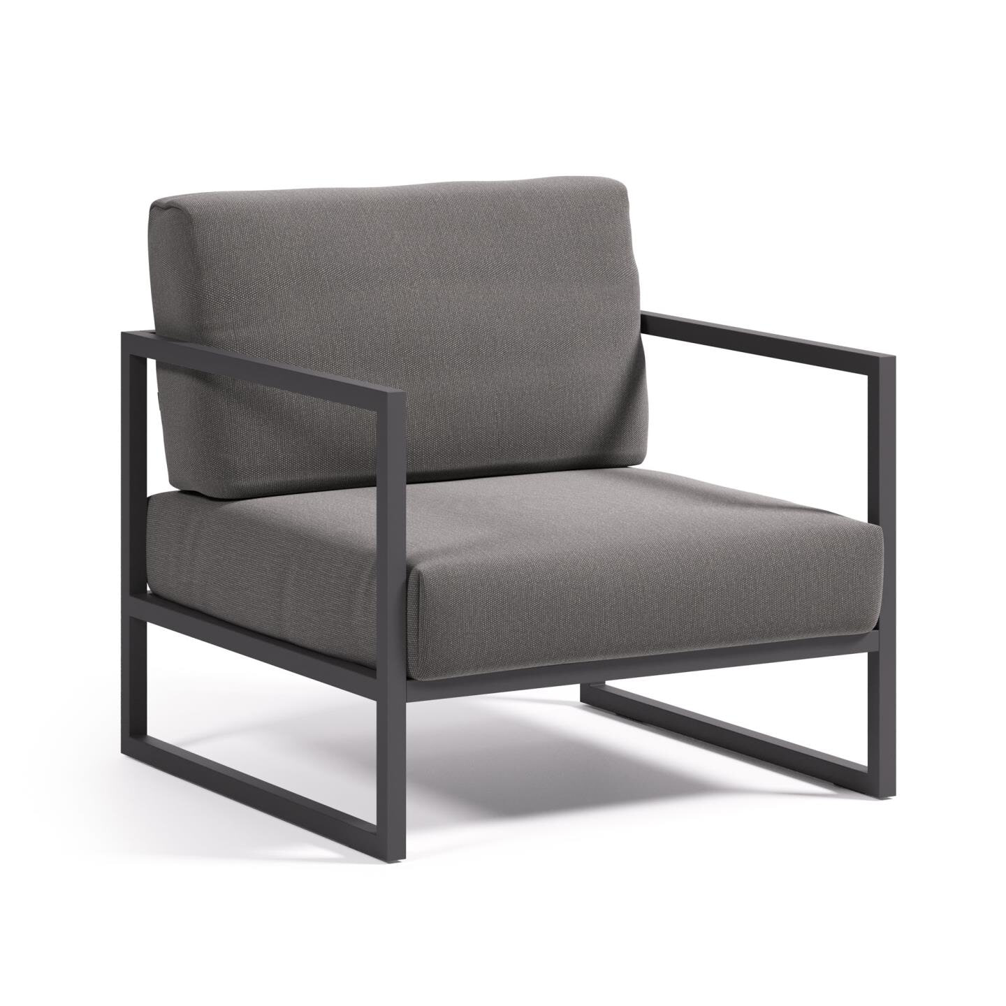Kave Home Outdoor Fauteuil 'Comova' kleur Donkergrijs