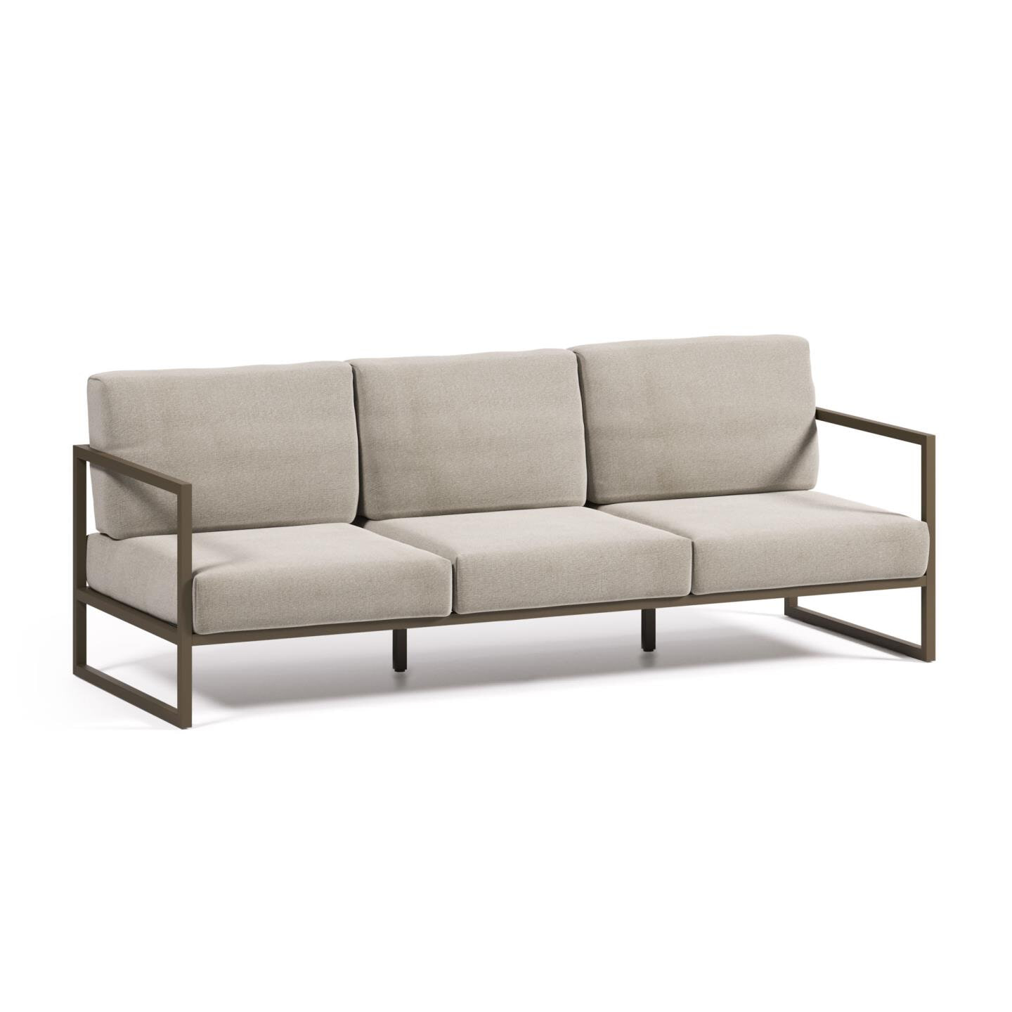 Kave Home 3-zits Tuinbank 'Comova' 225cm, kleur Groen