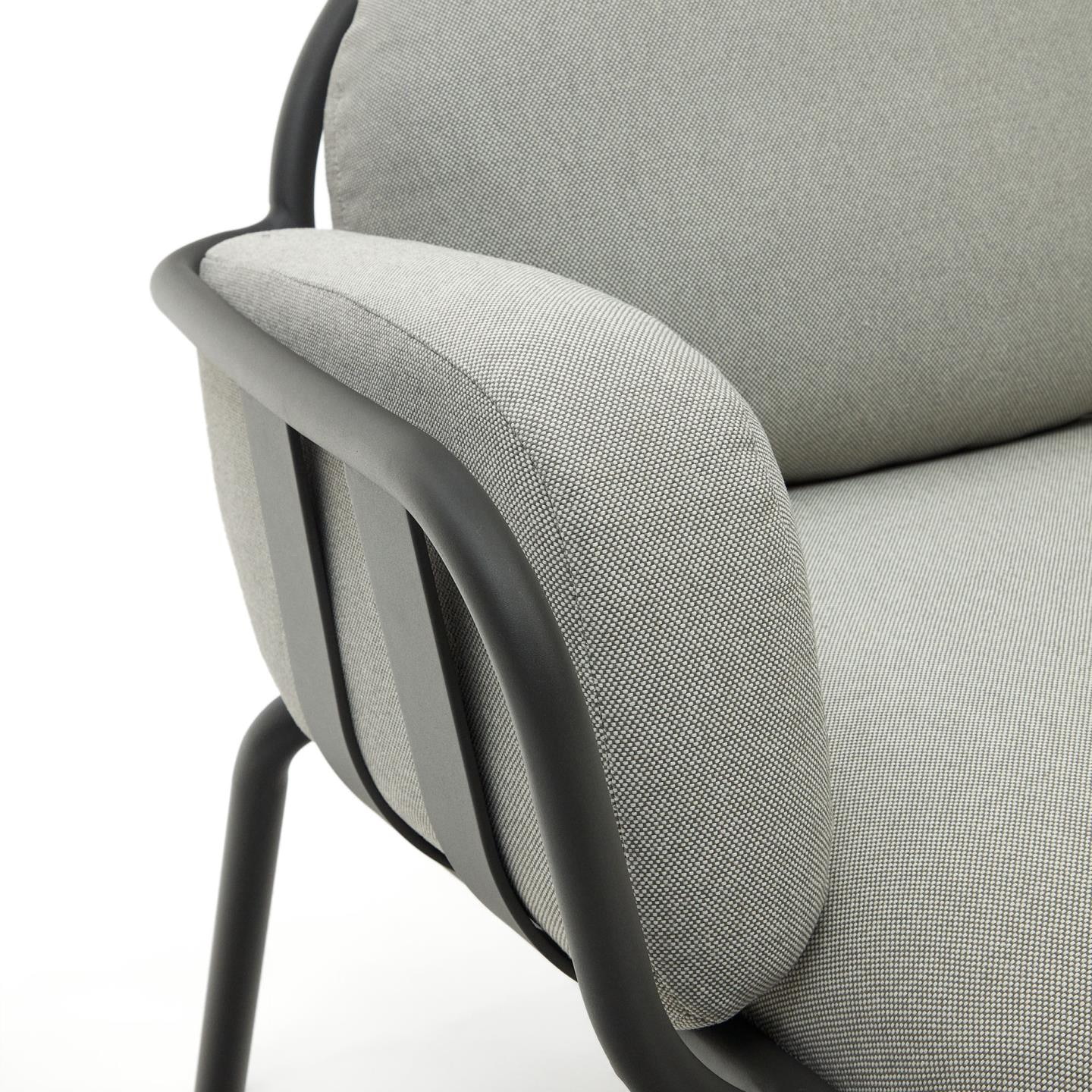 Kave Home Outdoor Fauteuil 'Joncols' kleur Grijs