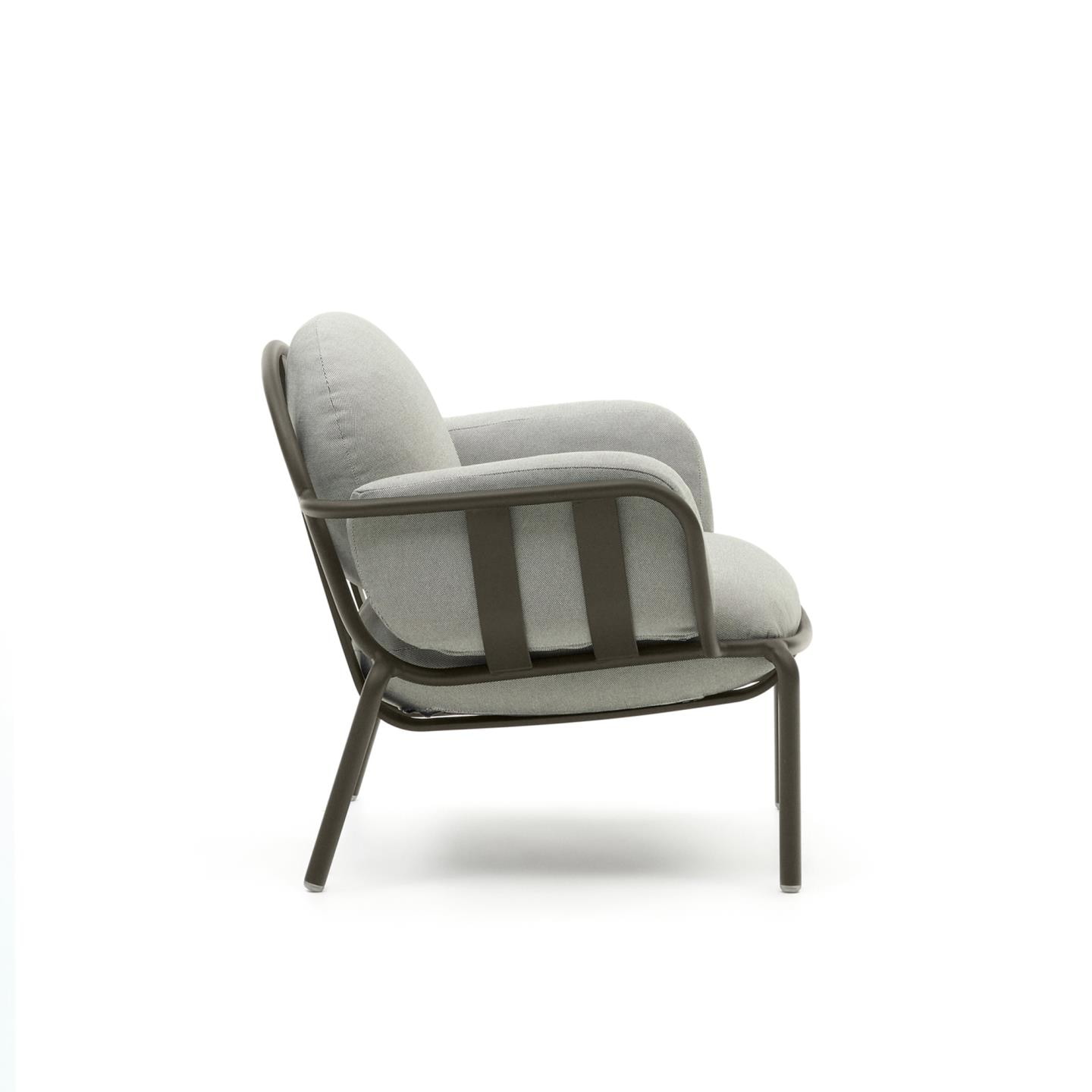Kave Home Outdoor Fauteuil 'Joncols' kleur Grijs/Groen