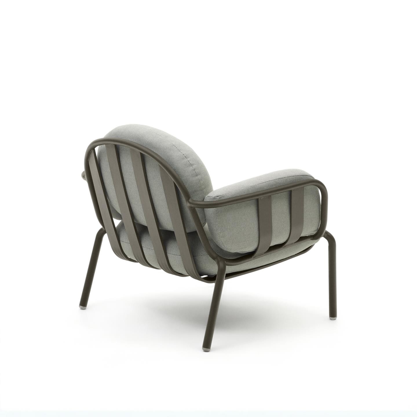 Kave Home Outdoor Fauteuil 'Joncols' kleur Grijs/Groen