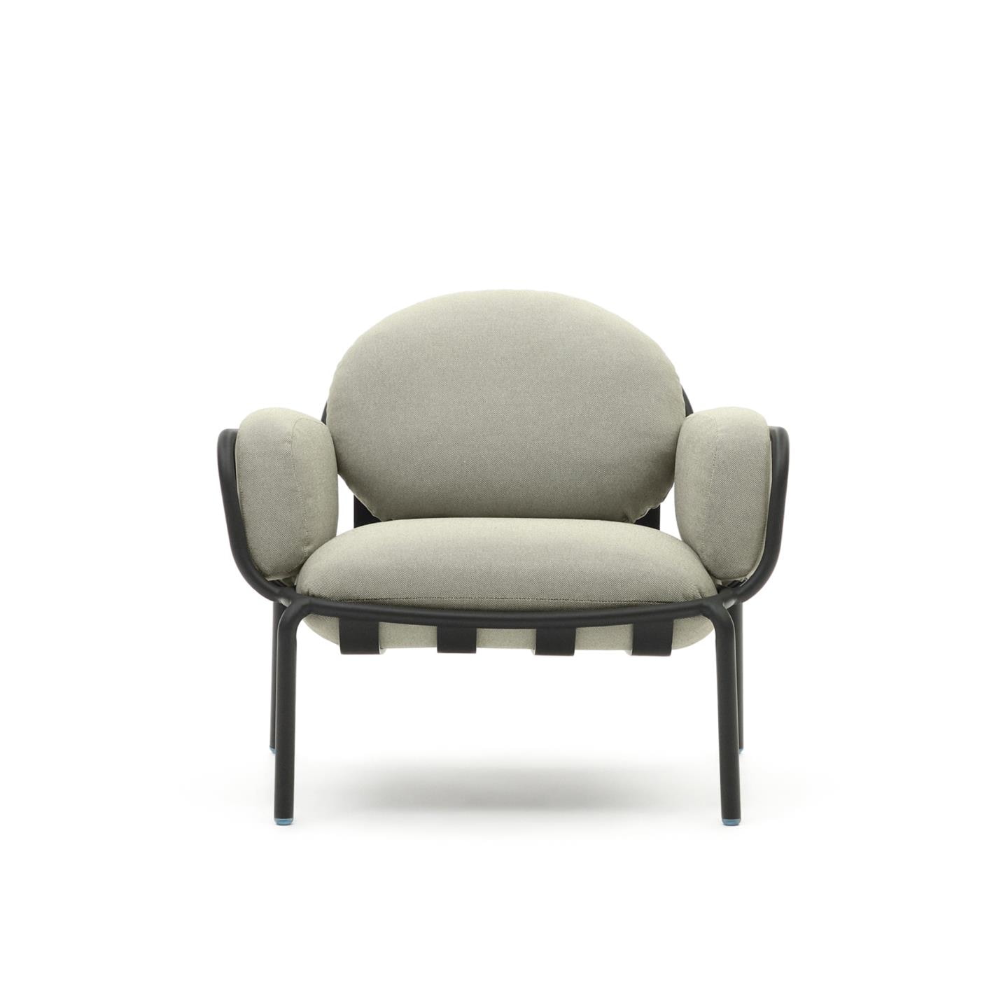 Kave Home Outdoor Fauteuil 'Joncols' kleur Beige/Grijs
