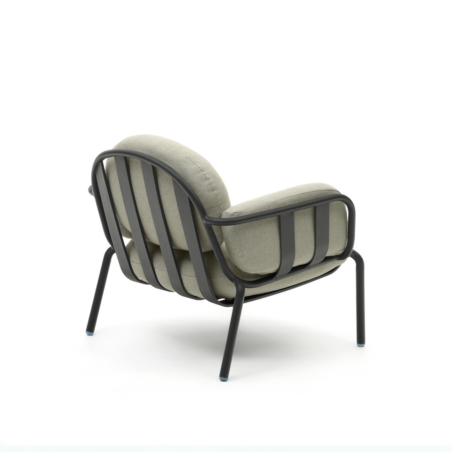 Kave Home Outdoor Fauteuil 'Joncols' kleur Beige/Grijs