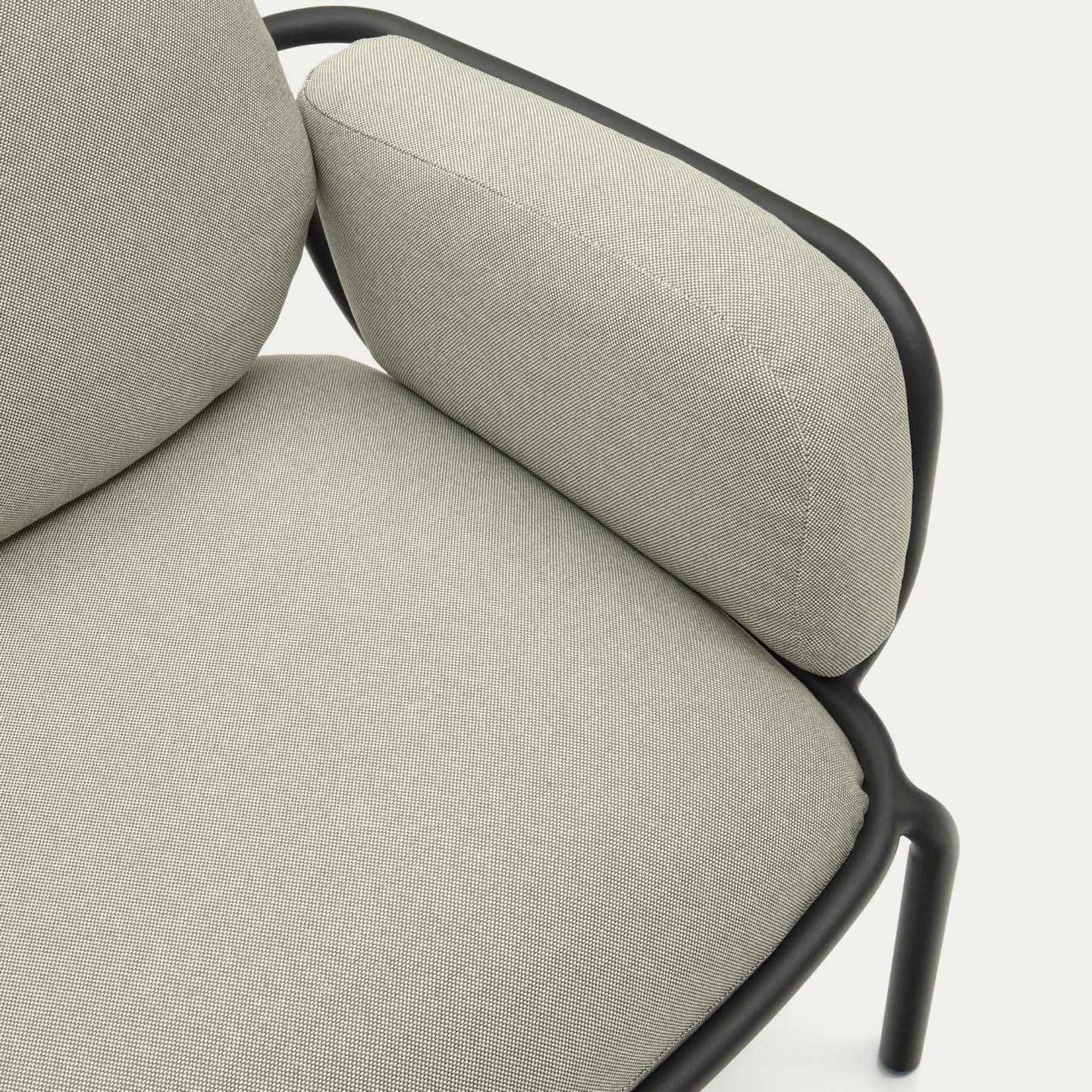 Kave Home Outdoor Fauteuil 'Joncols' kleur Beige/Grijs