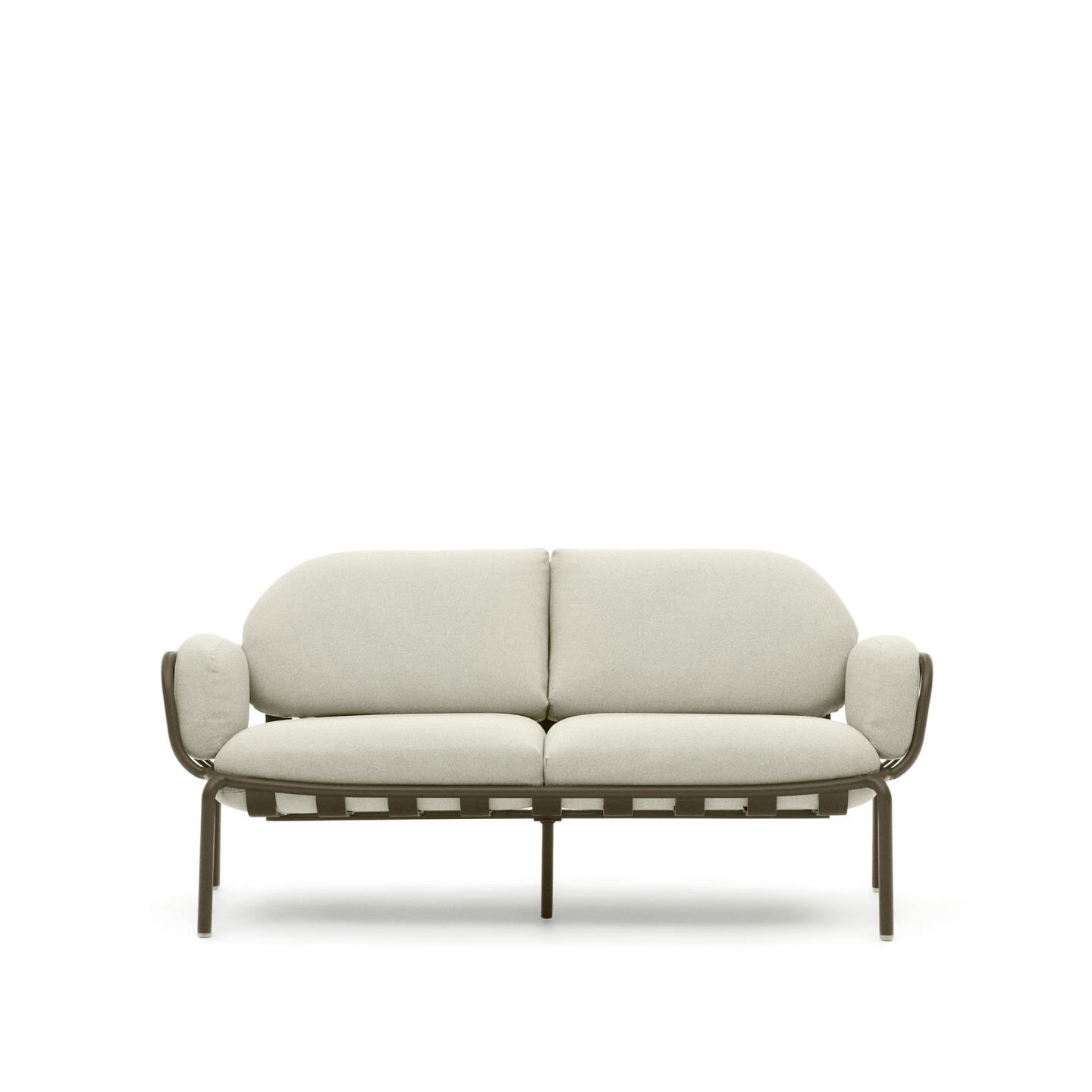 Kave Home 2-zits Tuinbank 'Joncols' kleur Beige/Groen