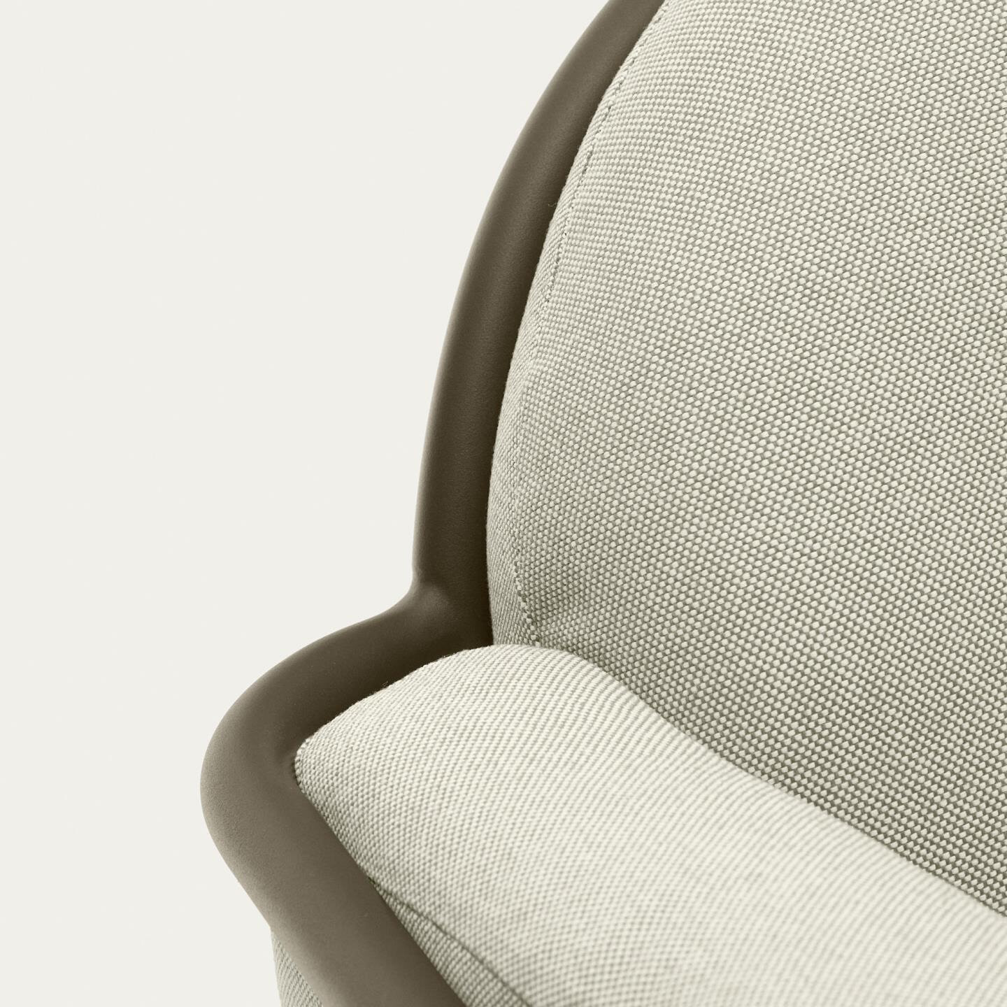 Kave Home 2-zits Tuinbank 'Joncols' kleur Beige/Groen
