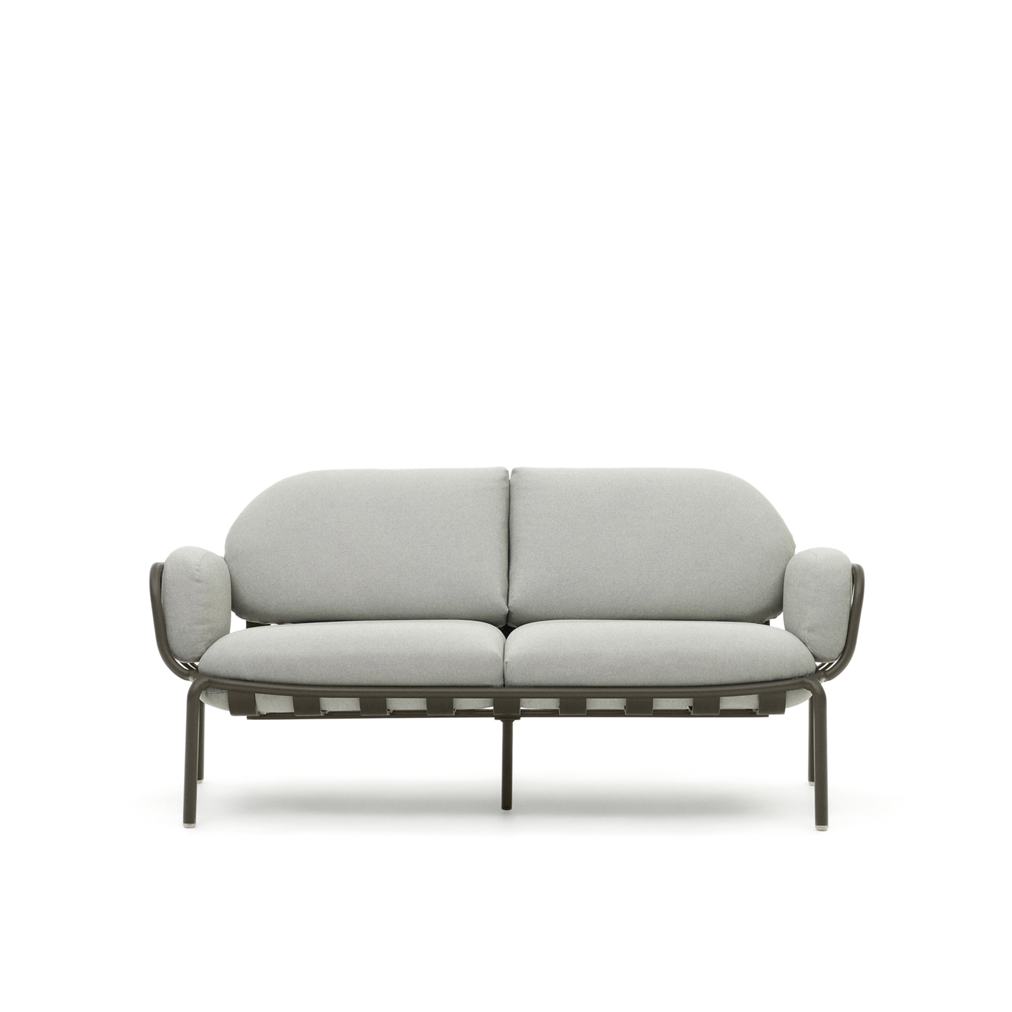 Kave Home 2-zits Tuinbank 'Joncols' 164cm, kleur Grijs/Groen