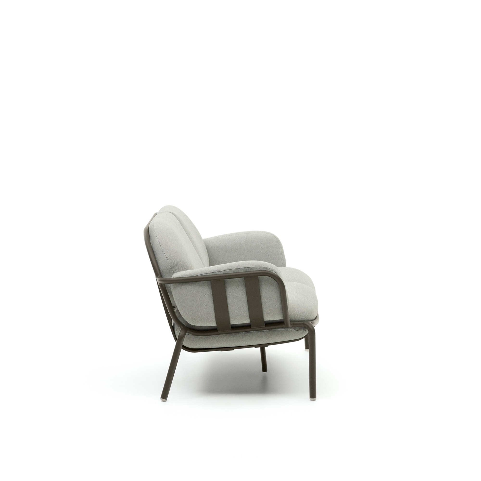 Kave Home 2-zits Tuinbank 'Joncols' 164cm, kleur Grijs/Groen