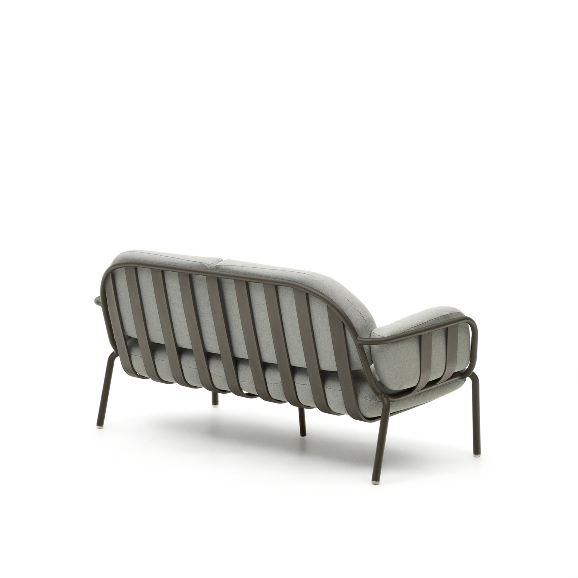 Kave Home 2-zits Tuinbank 'Joncols' 164cm, kleur Grijs/Groen