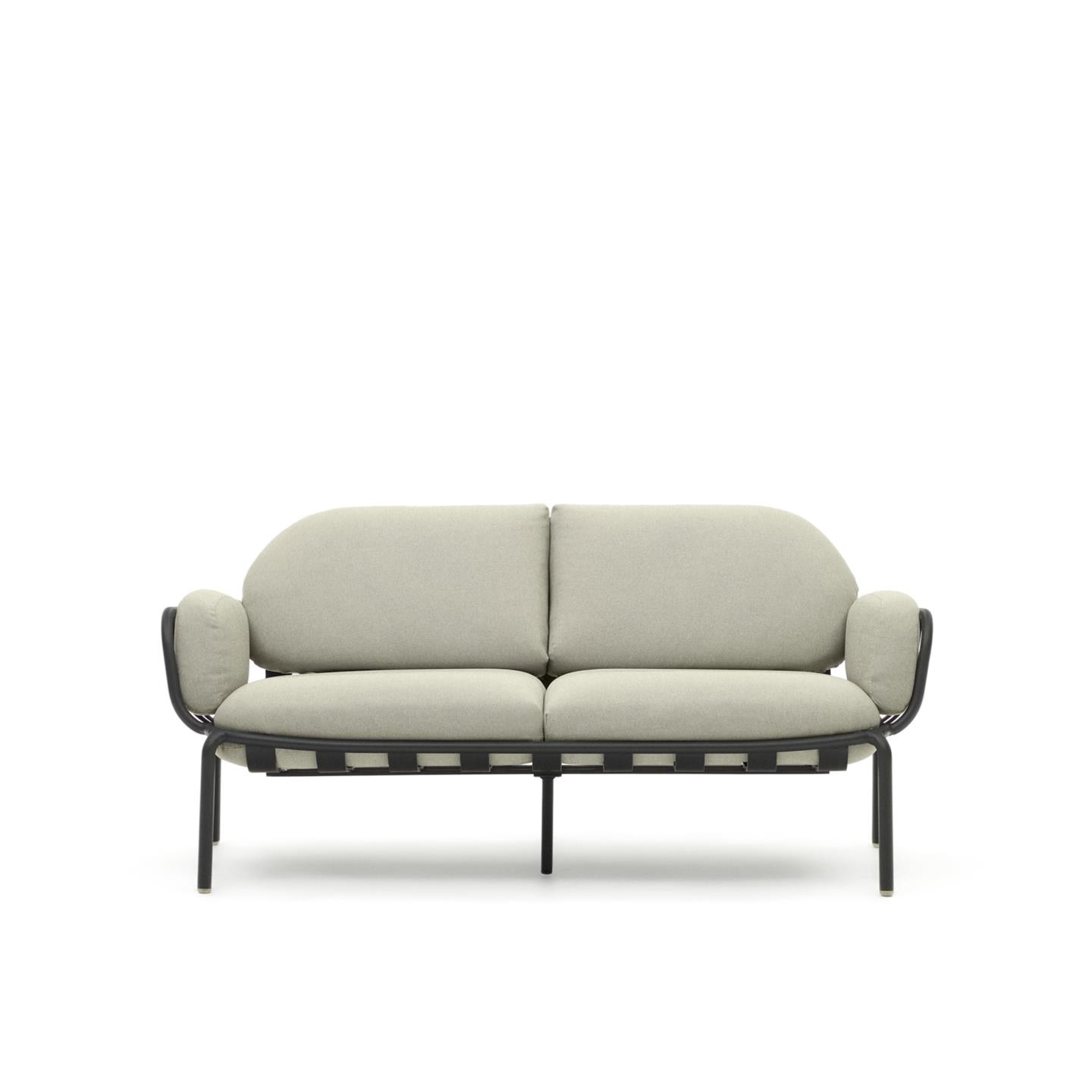 Kave Home 2-zits Tuinbank 'Joncols' kleur Beige/Antraciet