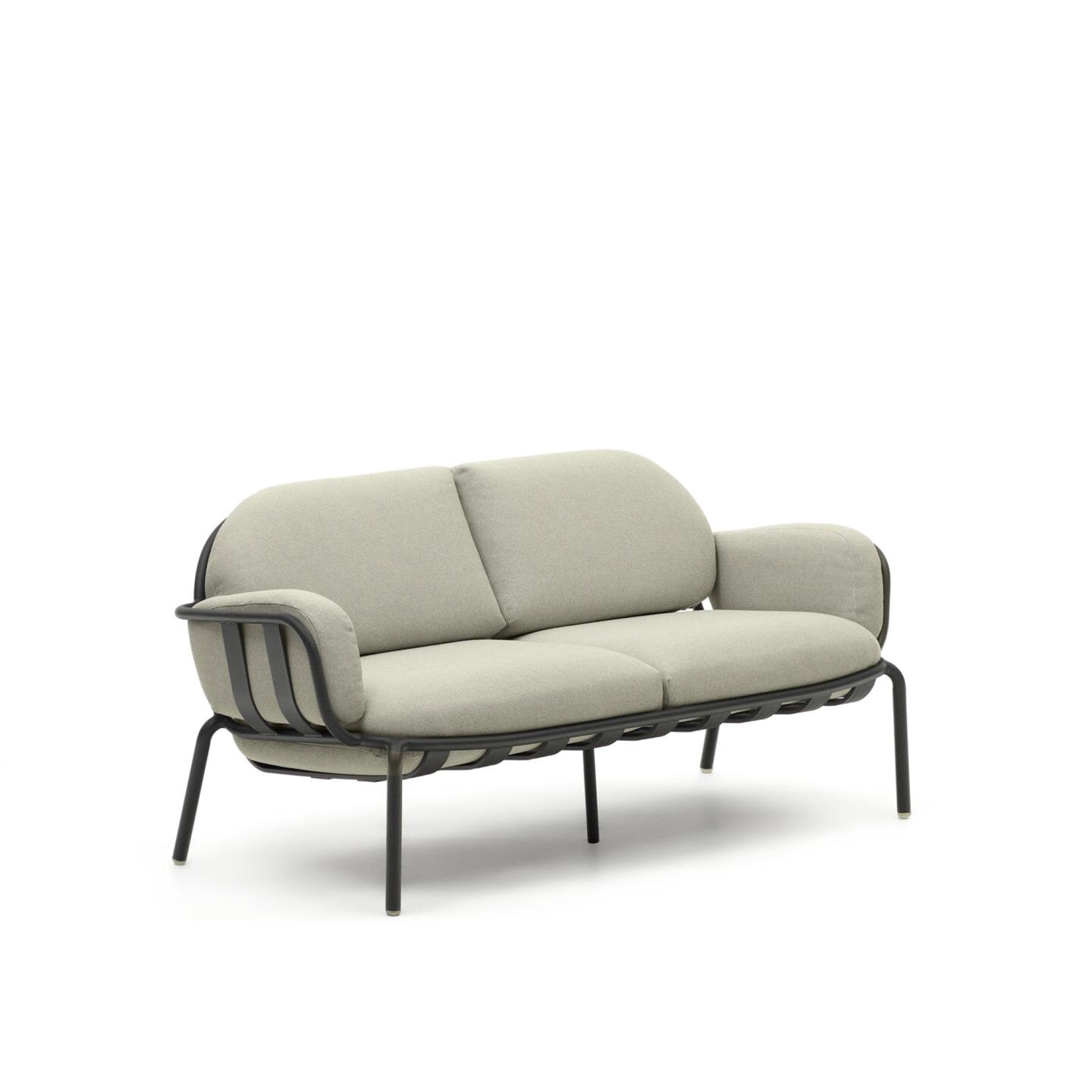 Kave Home 2-zits Tuinbank Joncols - Beige/Antraciet