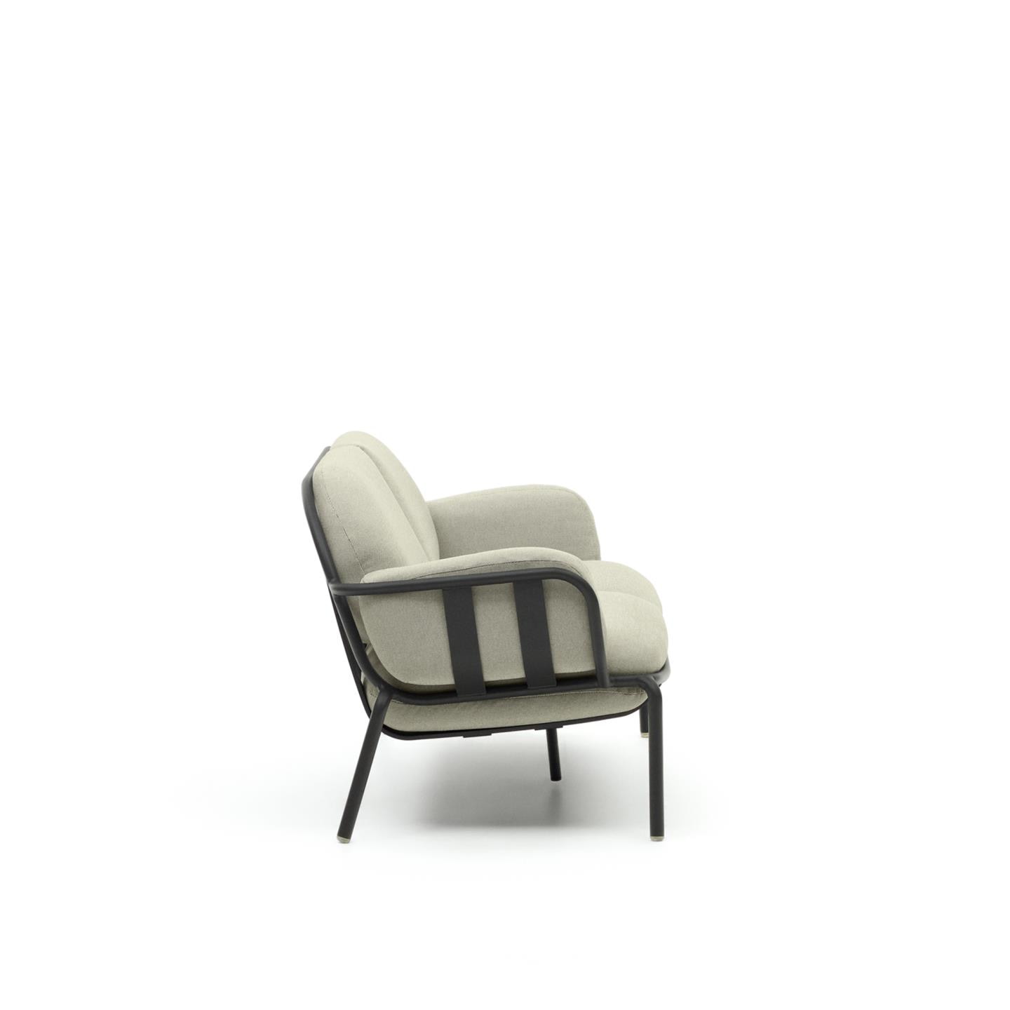 Kave Home 2-zits Tuinbank 'Joncols' kleur Beige/Antraciet