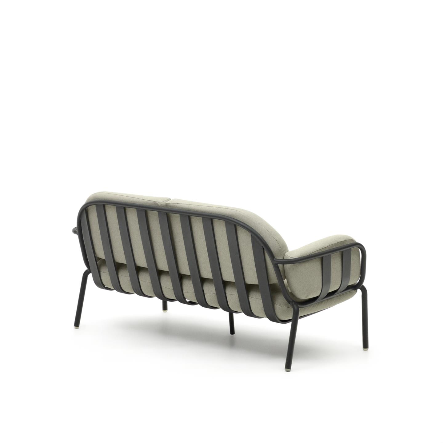 Kave Home 2-zits Tuinbank 'Joncols' kleur Beige/Antraciet