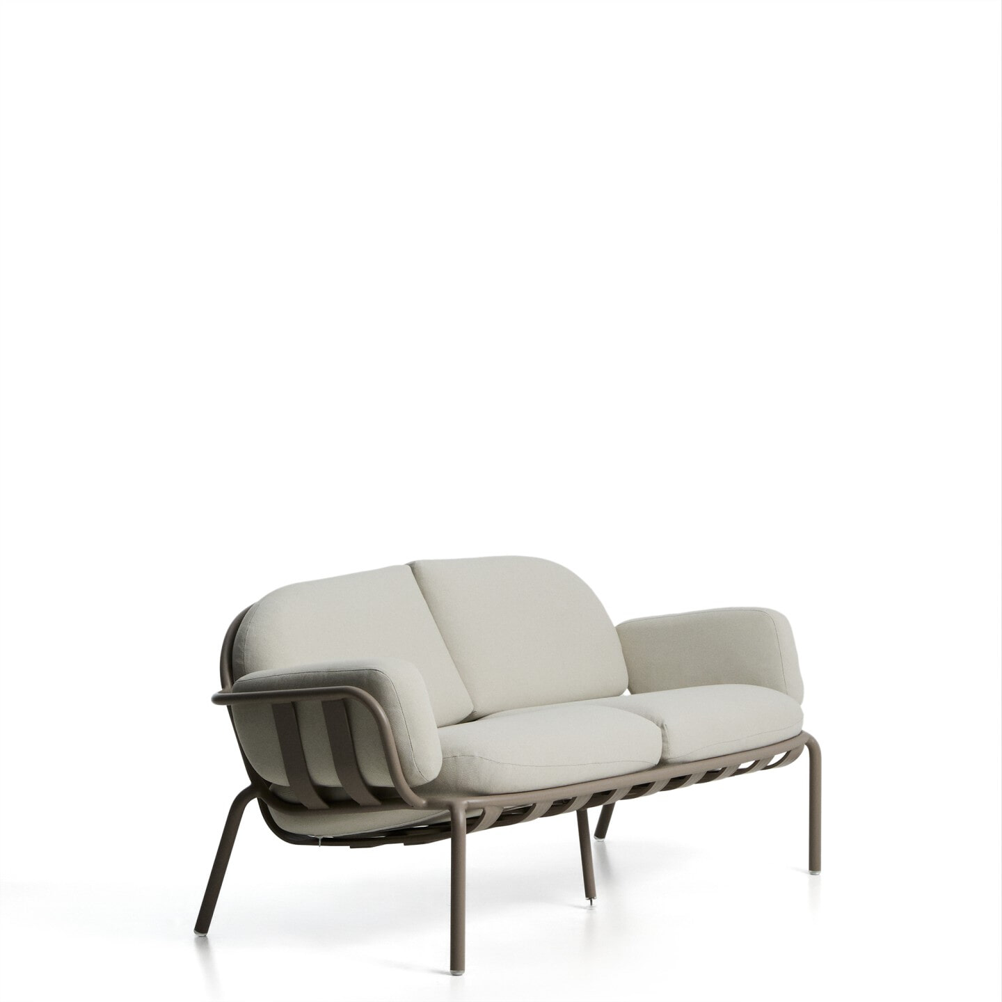 Kave Home 2-zits Tuinbank 'Joncols' 164cm, kleur Taupe