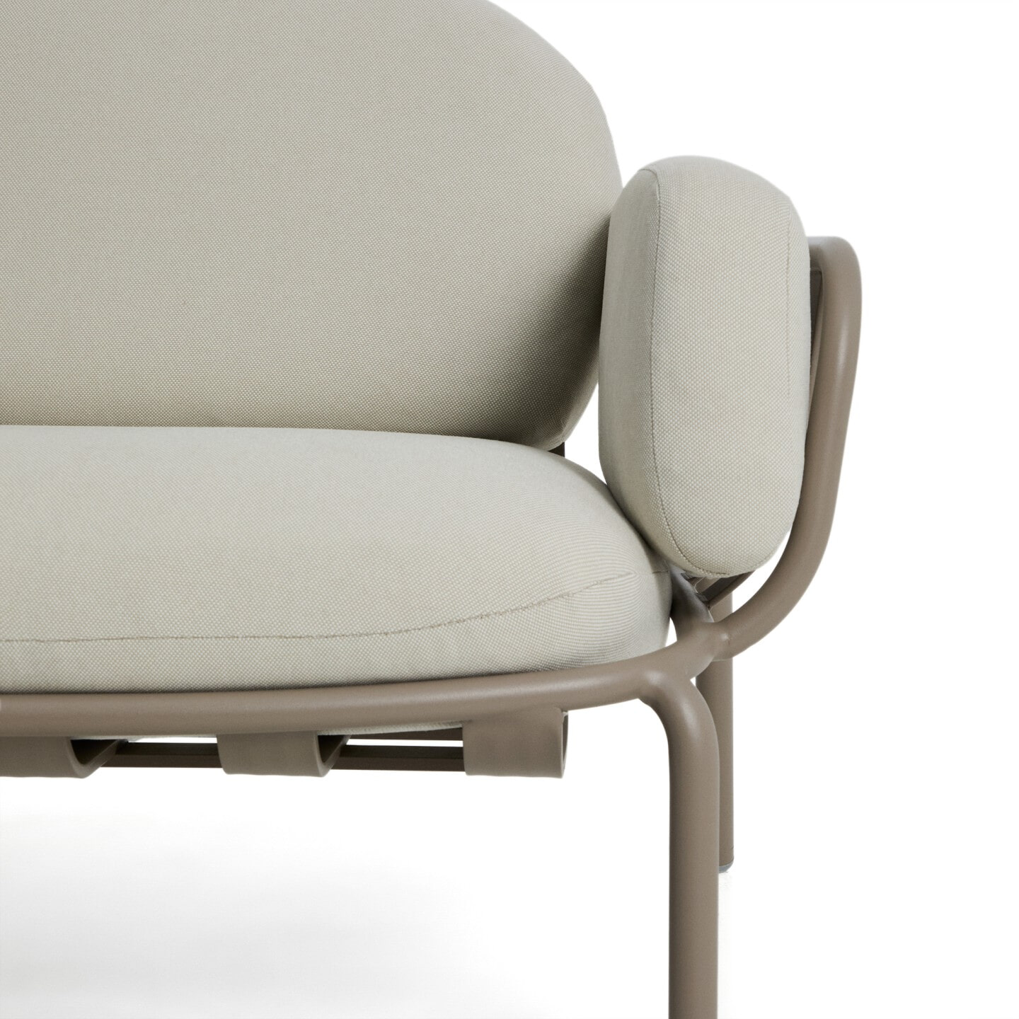 Kave Home 2-zits Tuinbank 'Joncols' 164cm, kleur Taupe