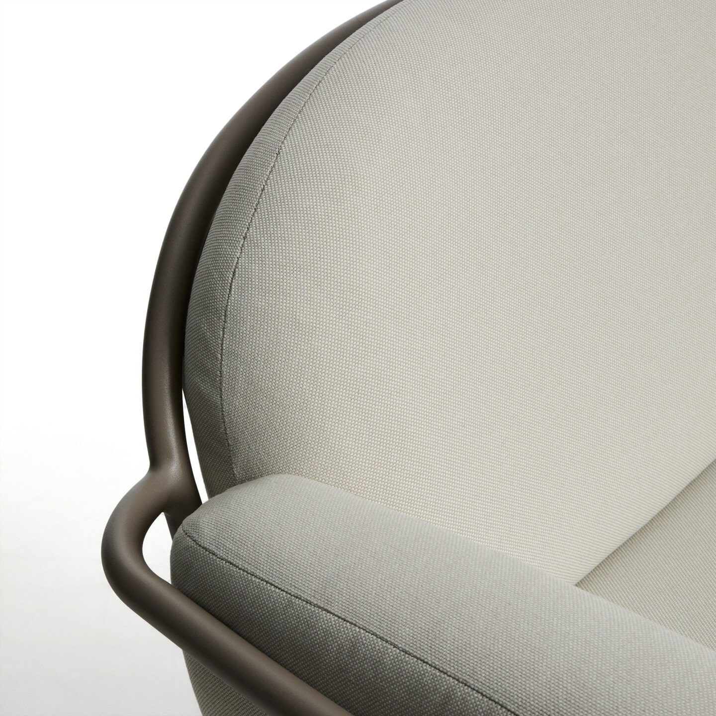 Kave Home 2-zits Tuinbank 'Joncols' 164cm, kleur Taupe