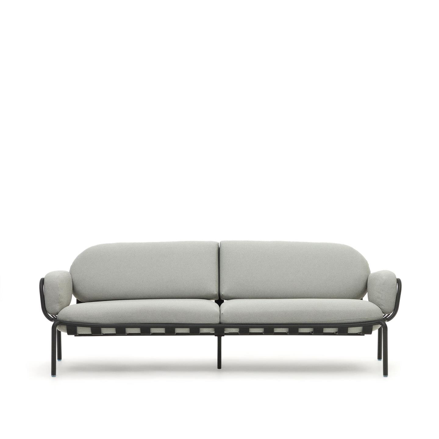 Kave Home 3-zits Tuinbank 'Joncols' kleur Grijs/Antraciet