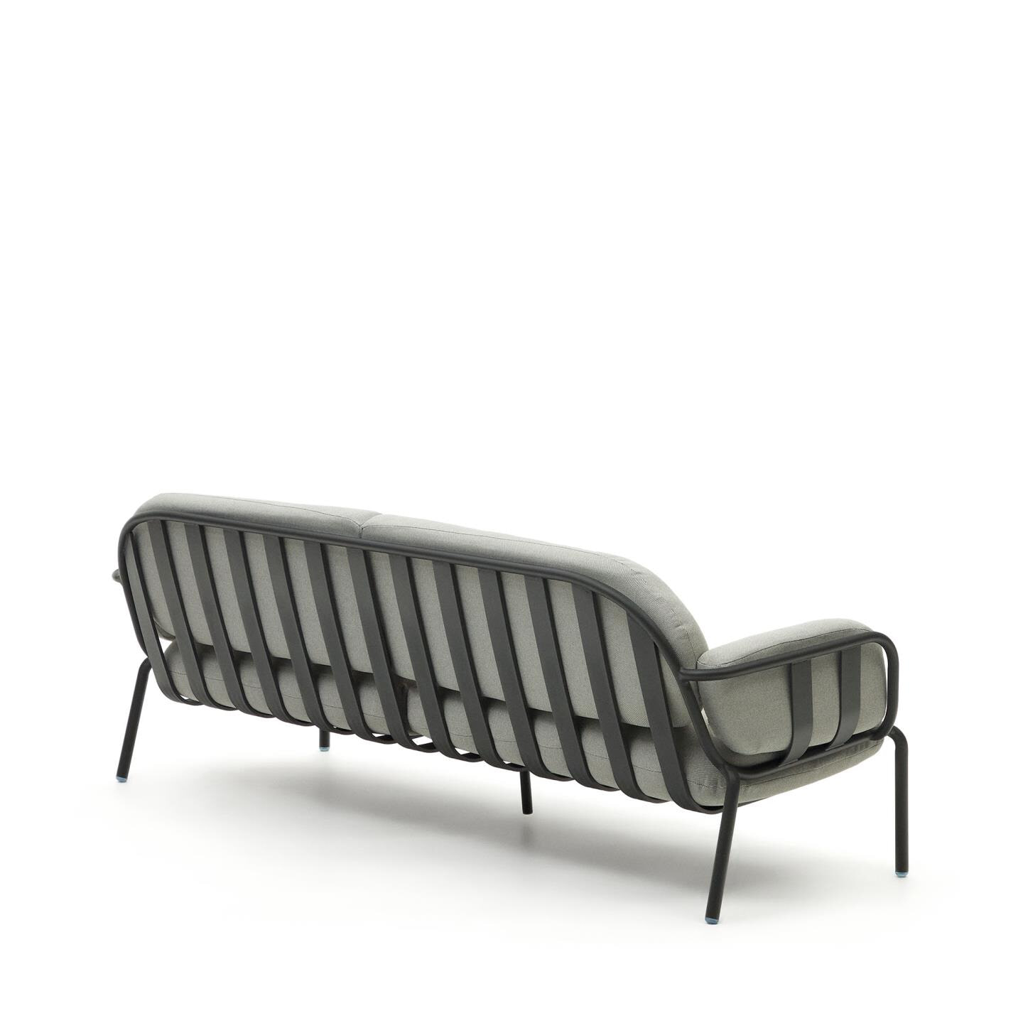 Kave Home 3-zits Tuinbank 'Joncols' kleur Grijs/Antraciet