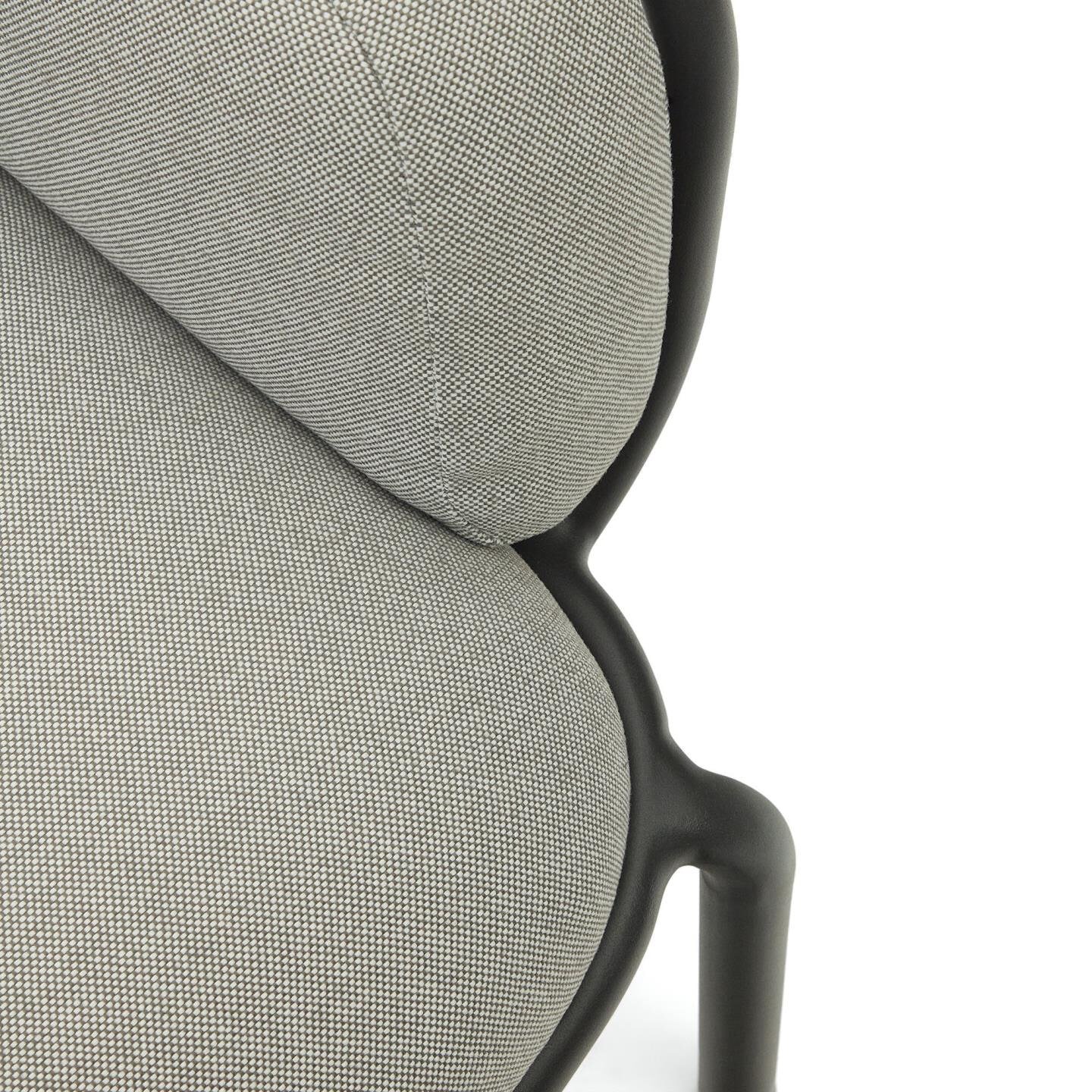 Kave Home 3-zits Tuinbank 'Joncols' kleur Grijs/Antraciet