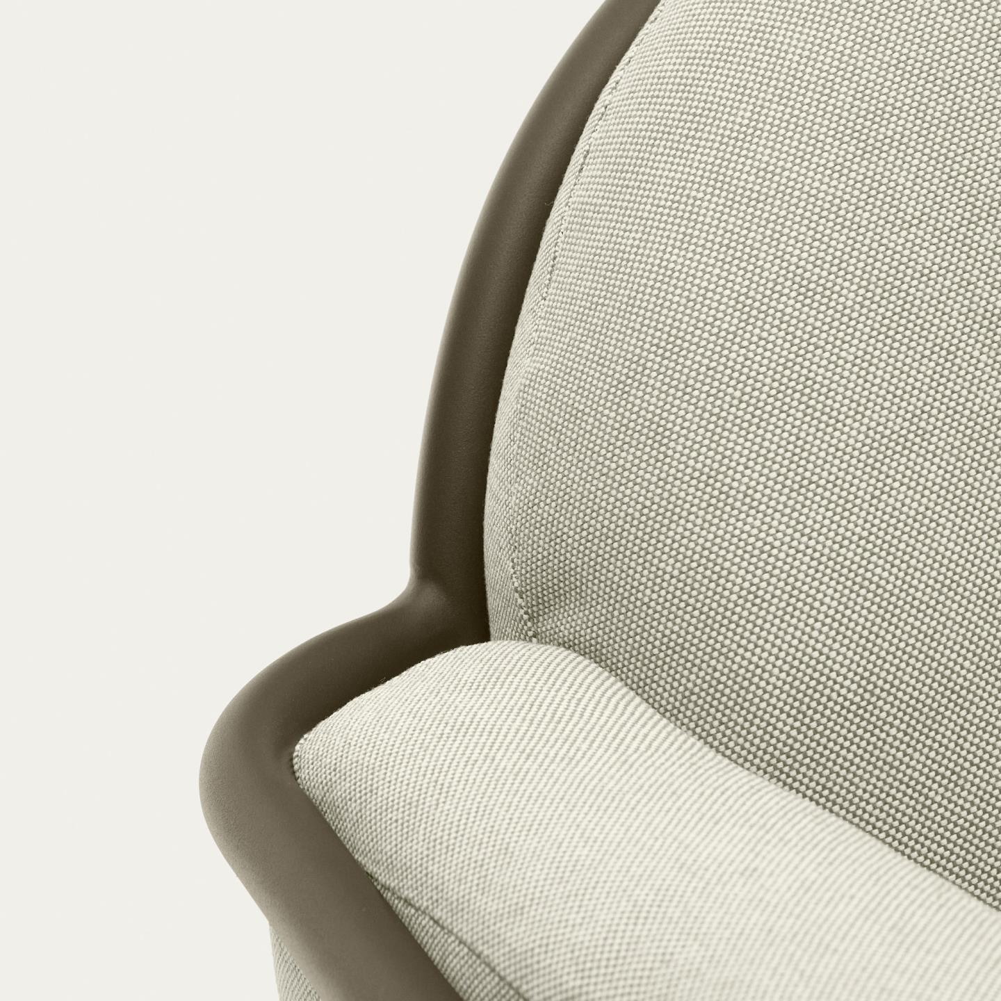 Kave Home 3-zits Tuinbank 'Joncols' kleur Beige/Groen