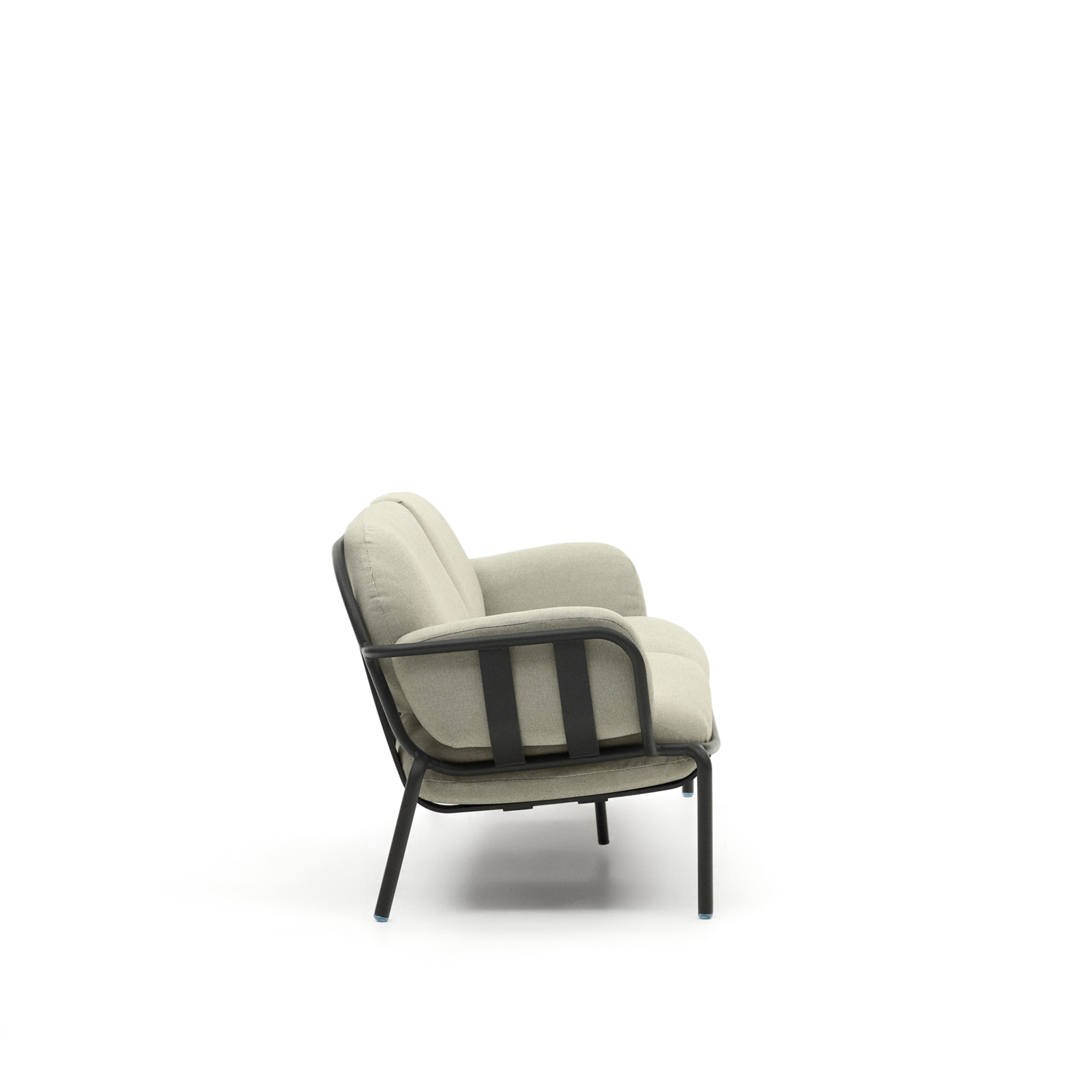Kave Home 3-zits Tuinbank 'Joncols' kleur Beige/Antraciet