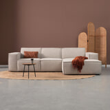 PEPP Interiors Loungebank 'Play' 290cm, met chaise longue rechts, kleur Beige