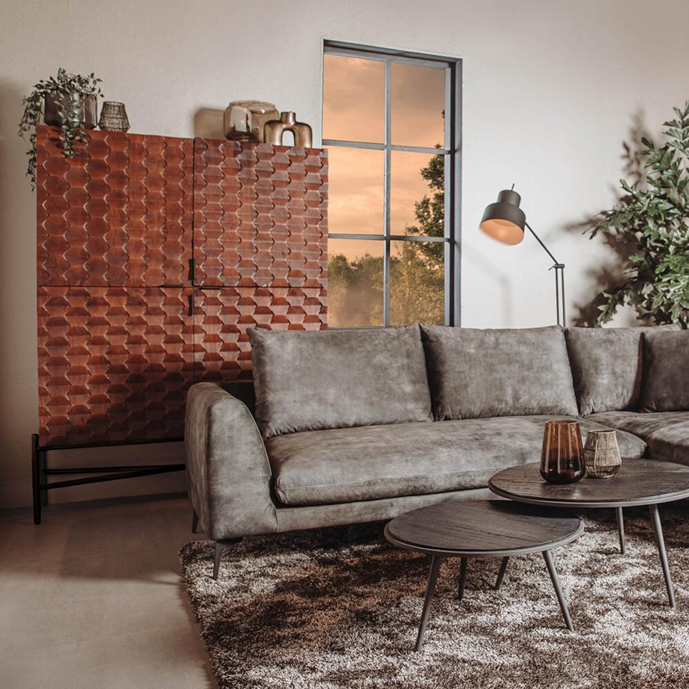 Tower Living Opbergkast 'Paola' Mangohout, 180 x 130cm