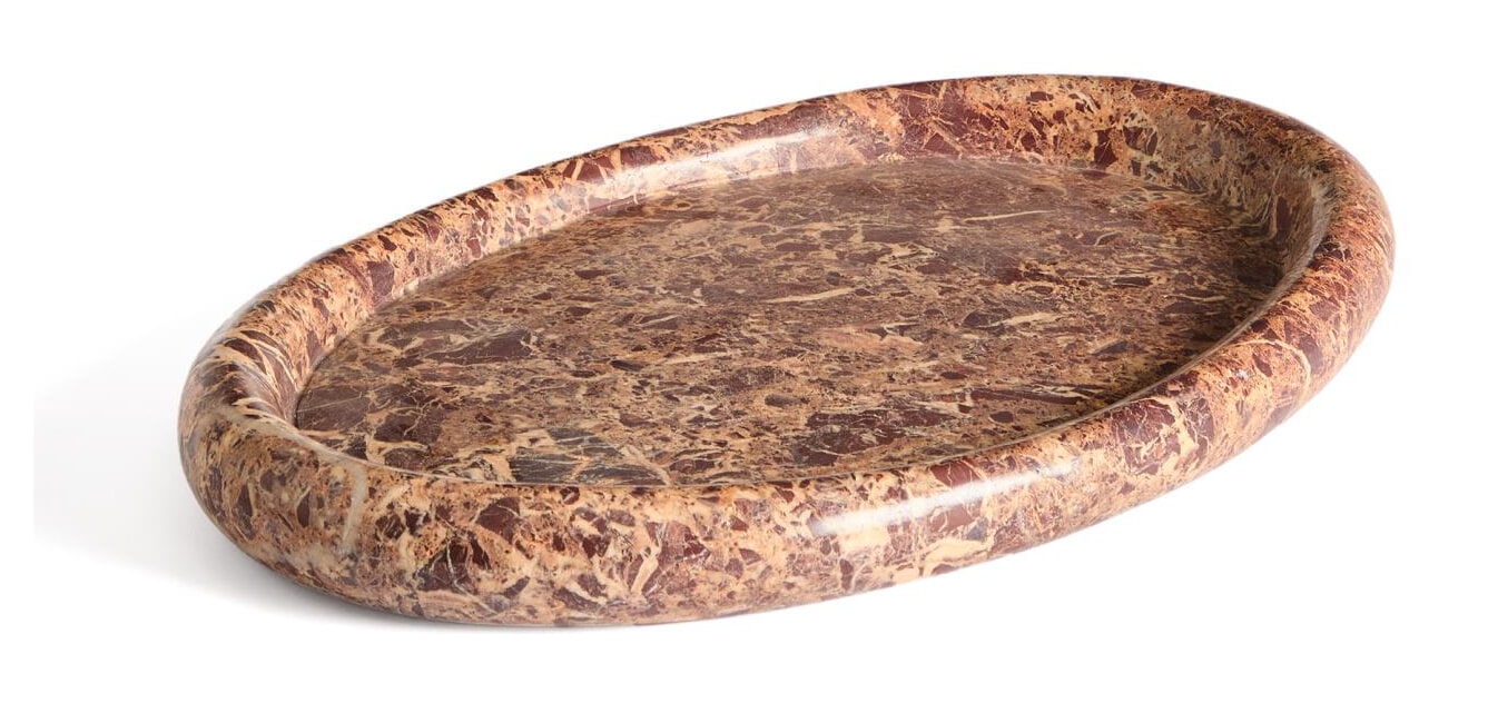 Kave Home Dienblad 'Lenorel' Marmer, 43 x 28cm