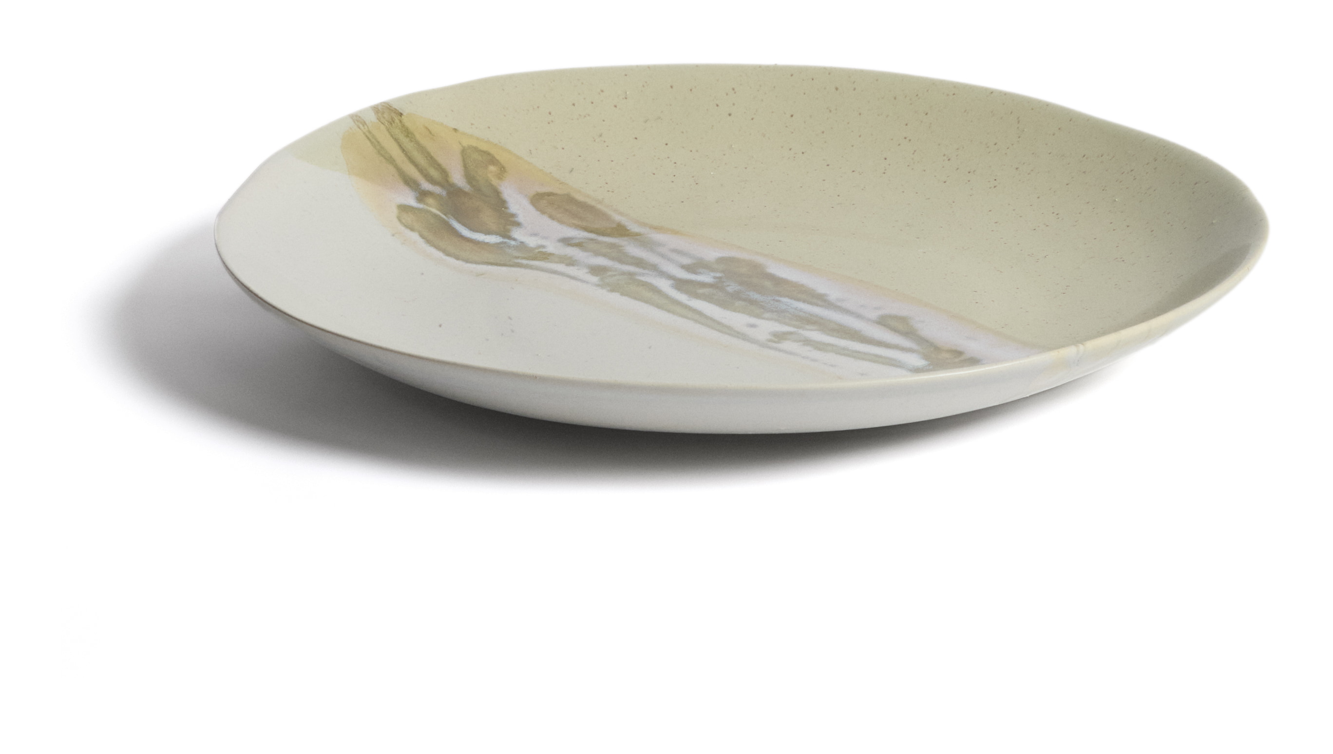 Kave Home Tafelstuk Arvela Keramiek, Ø40cm - Grijs - Rond