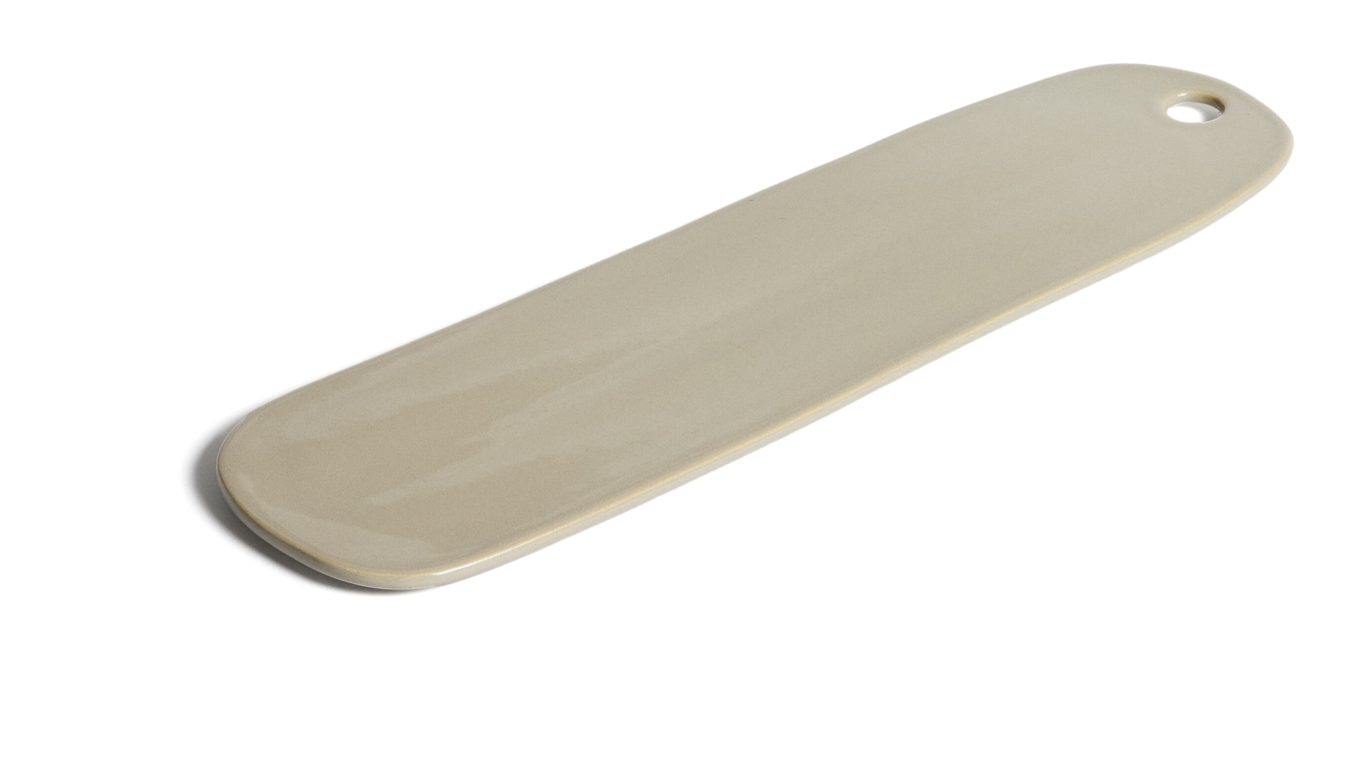 Kave Home Serveerplank Aderno Keramiek, 43 x 12cm - Ivoor