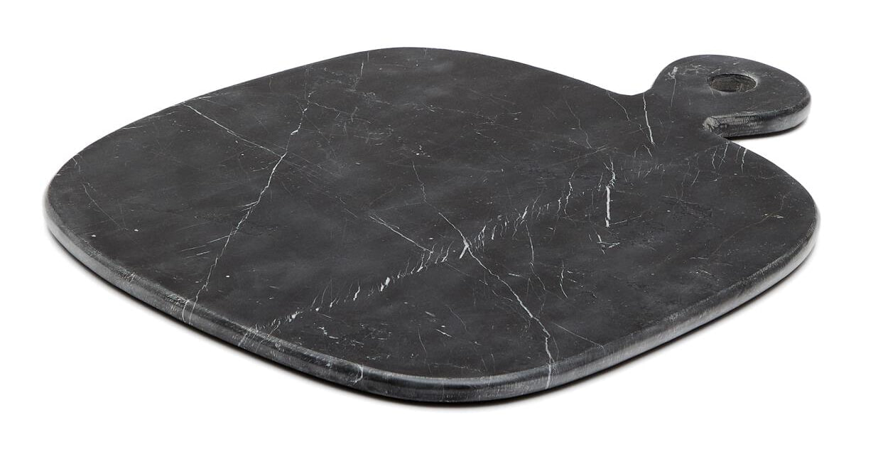Kave Home Serveerplank Odar Marmer, 49 x 40cm - Zwart
