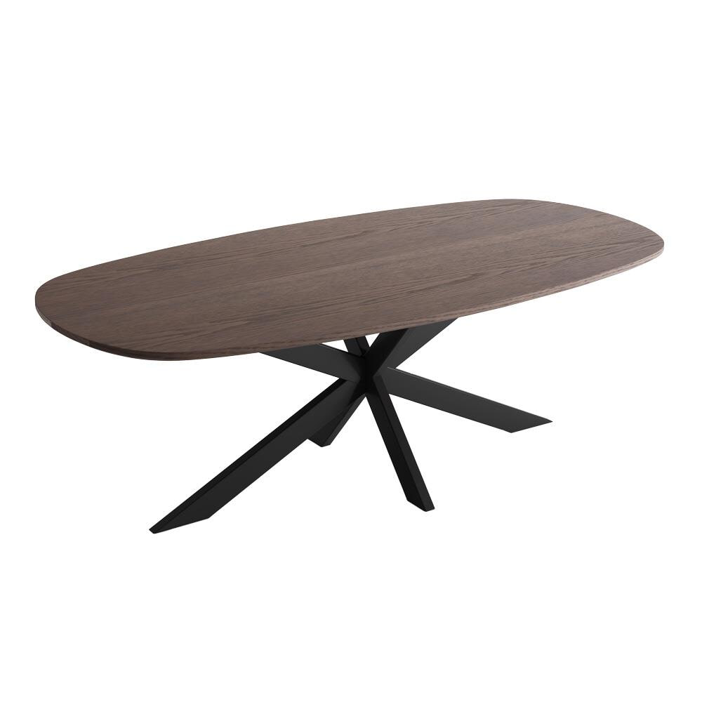 Tower Living Deens Ovale Eettafel 'San Marino' Eiken, 220 x 110cm