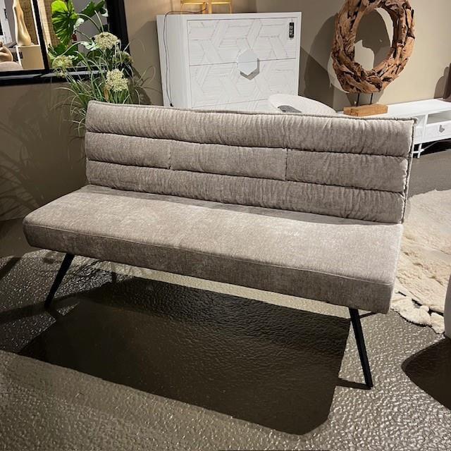 Tower Living Eetkamerbank 'Rosora' Chenille, 200cm, kleur Beige