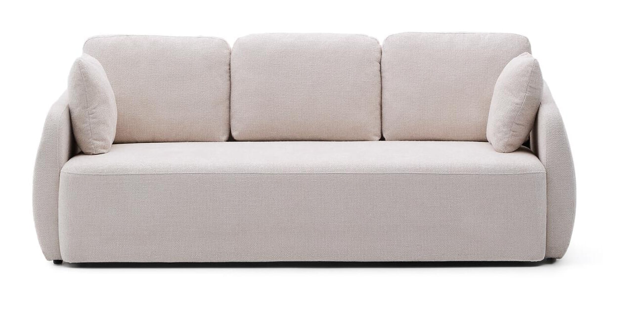 Kave Home 3-zits Slaapbank 'Laira' Chenille, kleur Beige