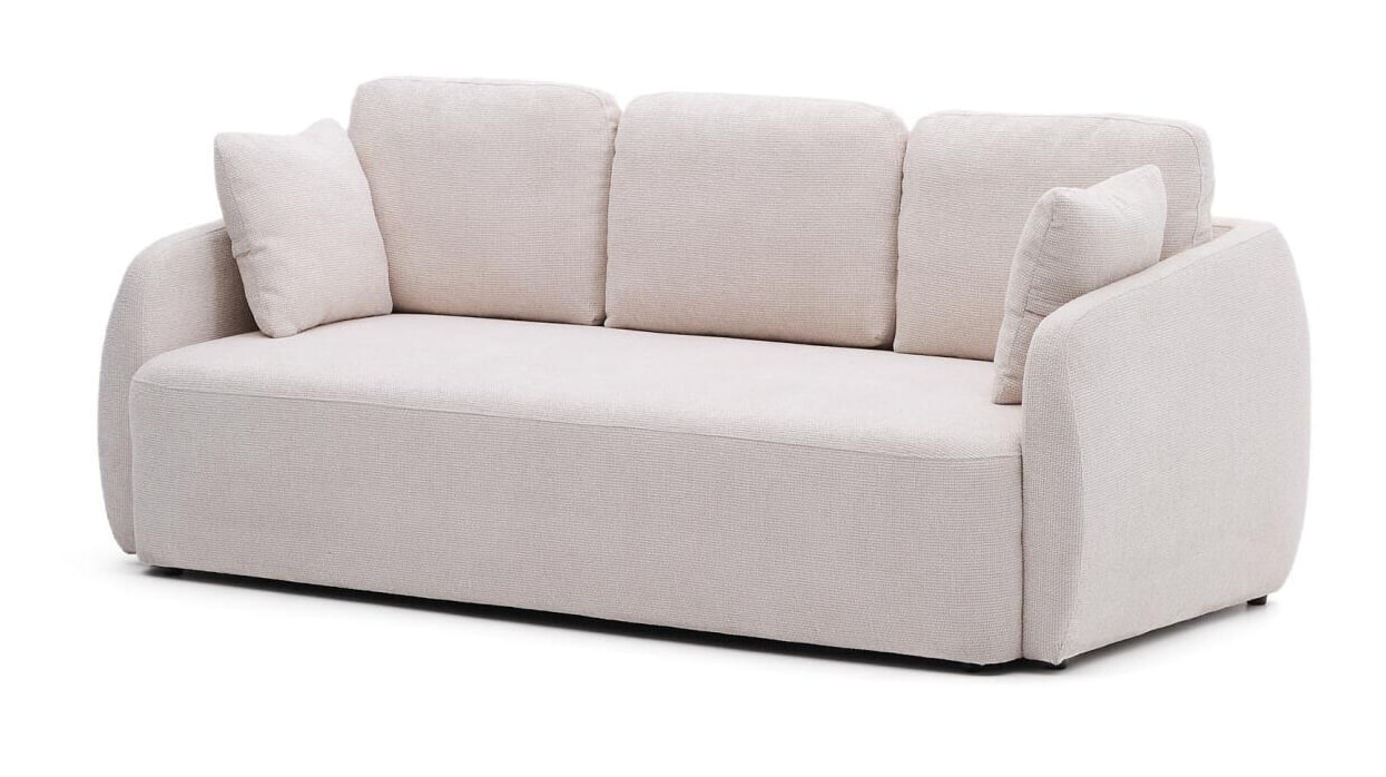 Kave Home 3-zits Slaapbank 'Laira' Chenille, kleur Beige