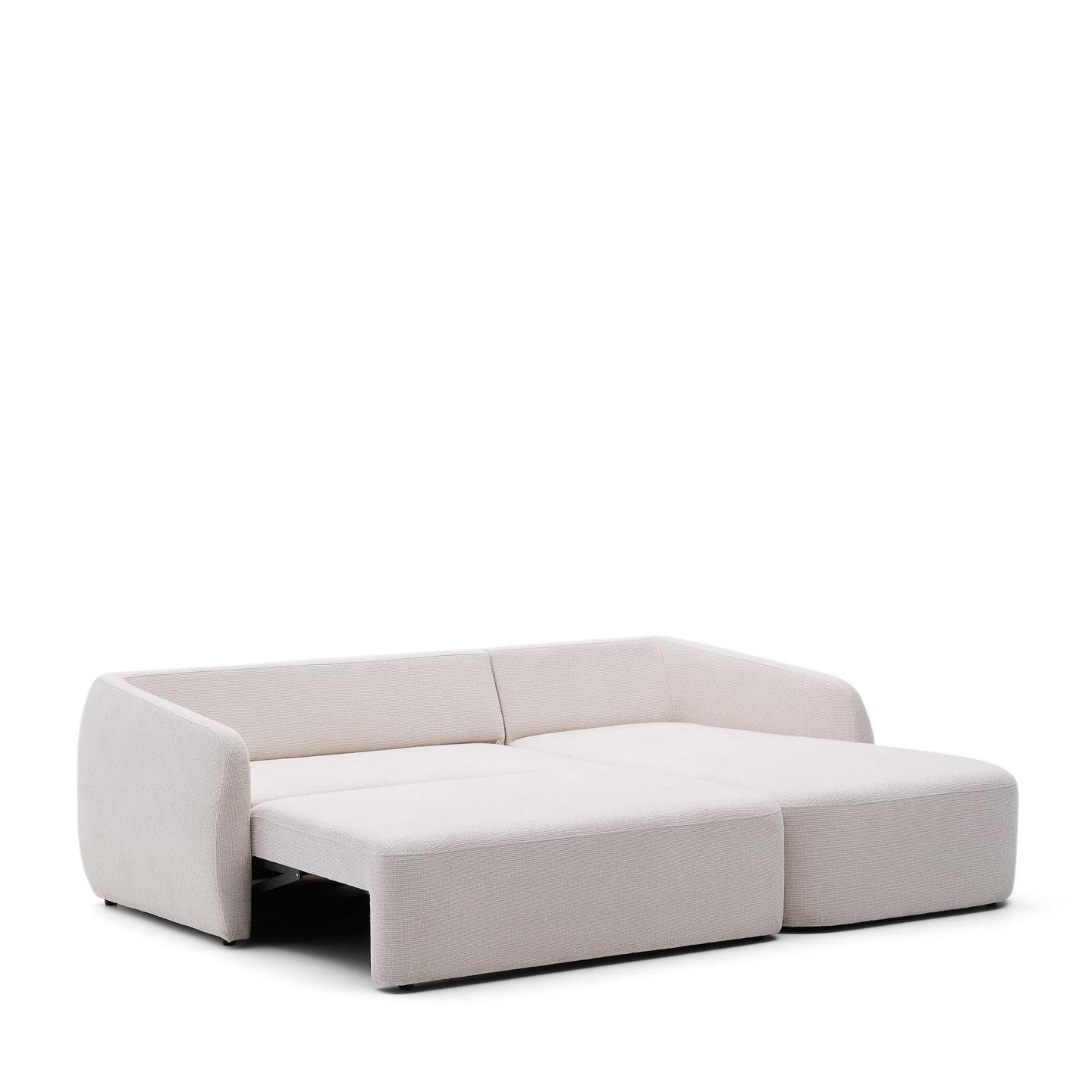 Kave Home 3-zits Lounge Slaapbank 'Laira' Rechts, Chenille, kleur Beige