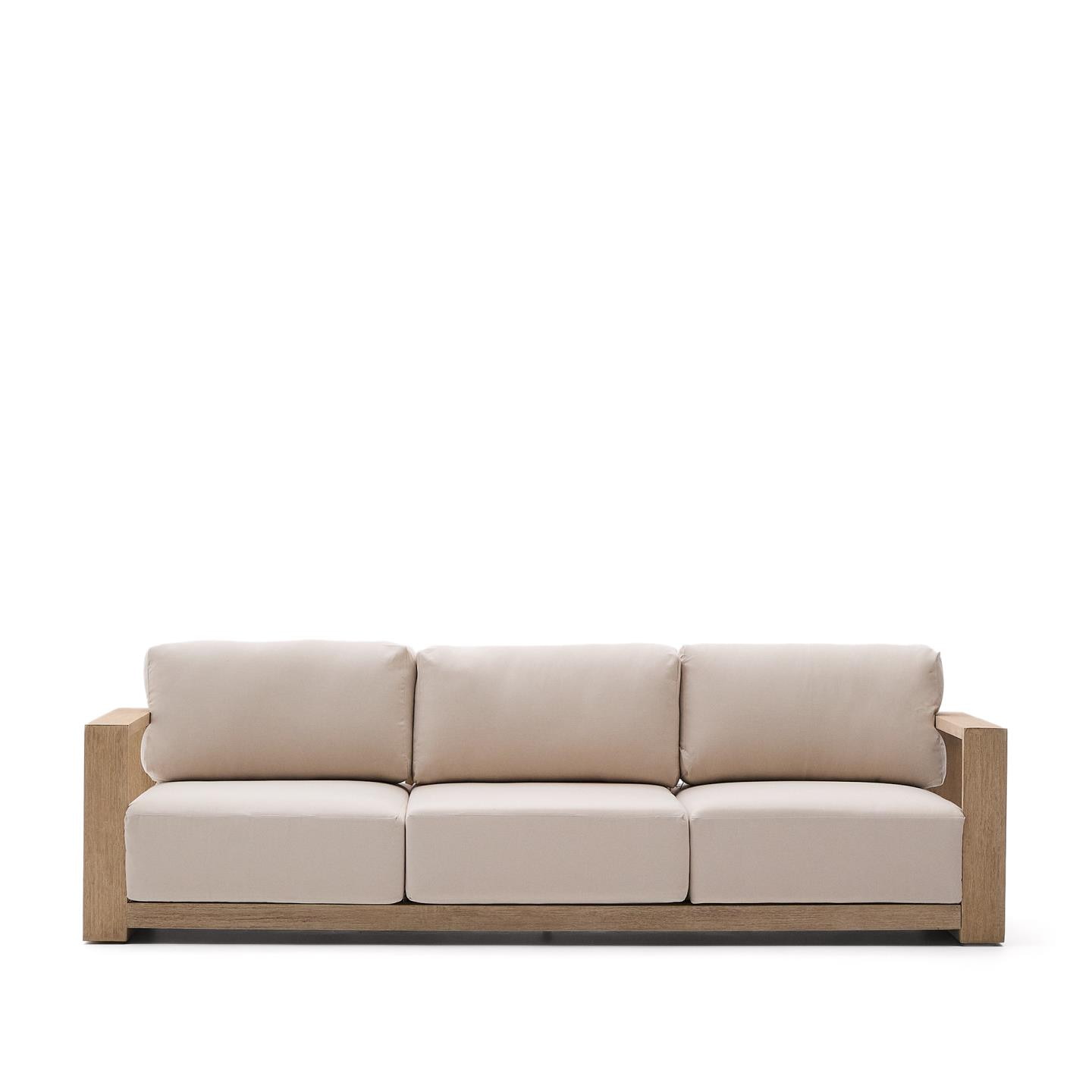 Kave Home 3-zits Loungebank 'Ambra' Acaciahout