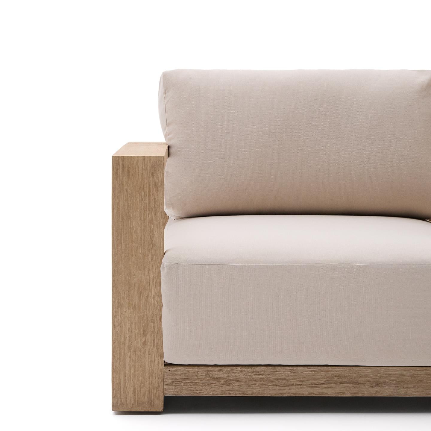 Kave Home 3-zits Loungebank 'Ambra' Acaciahout