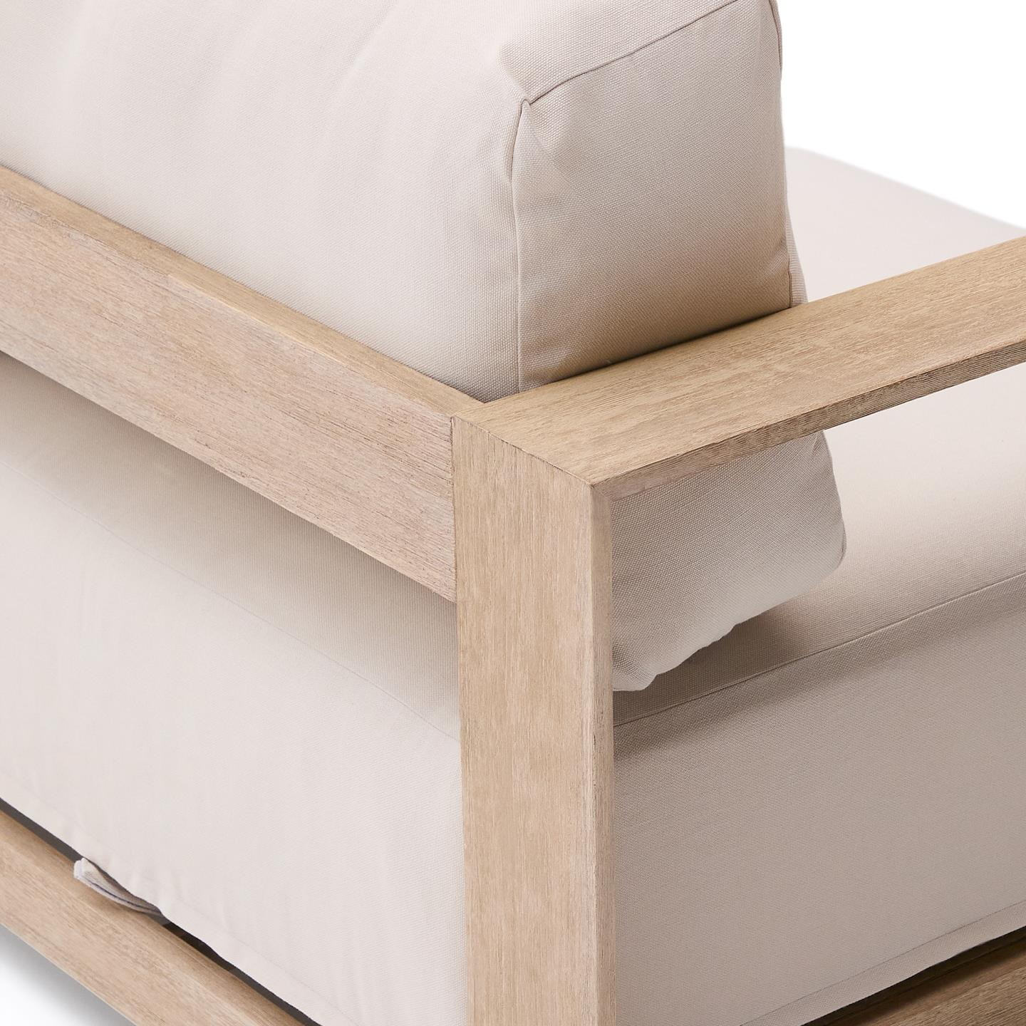 Kave Home 3-zits Loungebank 'Ambra' Acaciahout