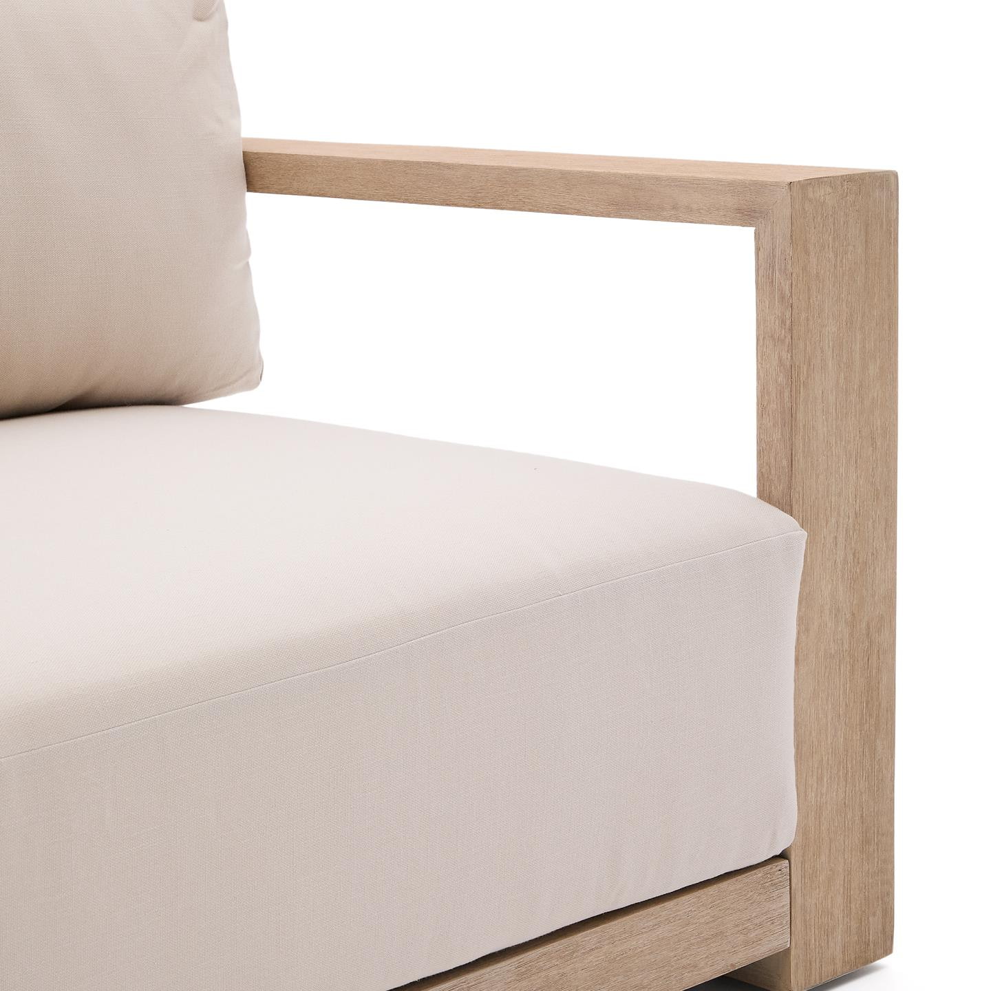 Kave Home 3-zits Loungebank 'Ambra' Acaciahout