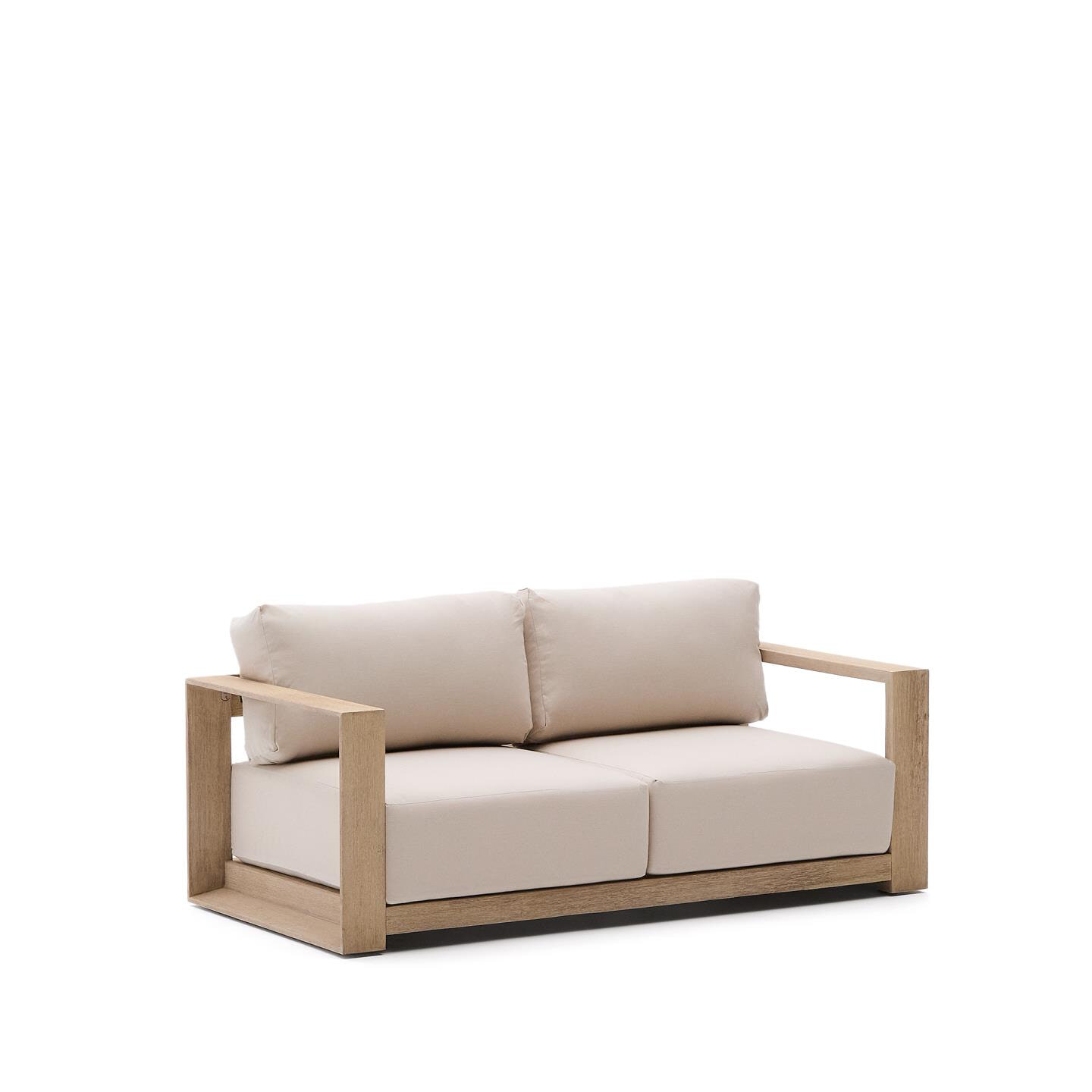 Kave Home 2-zits Loungebank Ambra Acaciahout - Beige