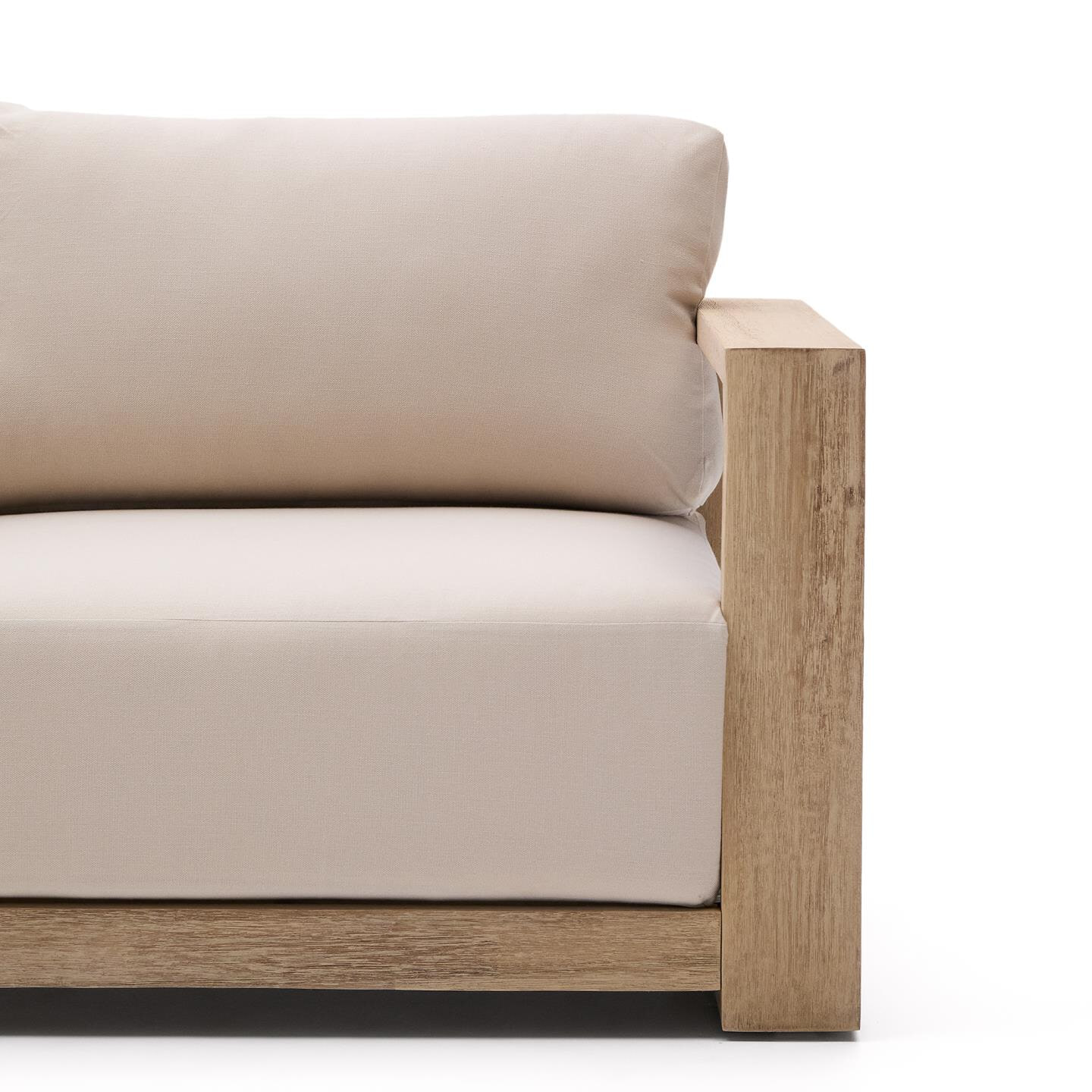 Kave Home 2-zits Loungebank 'Ambra' Acaciahout