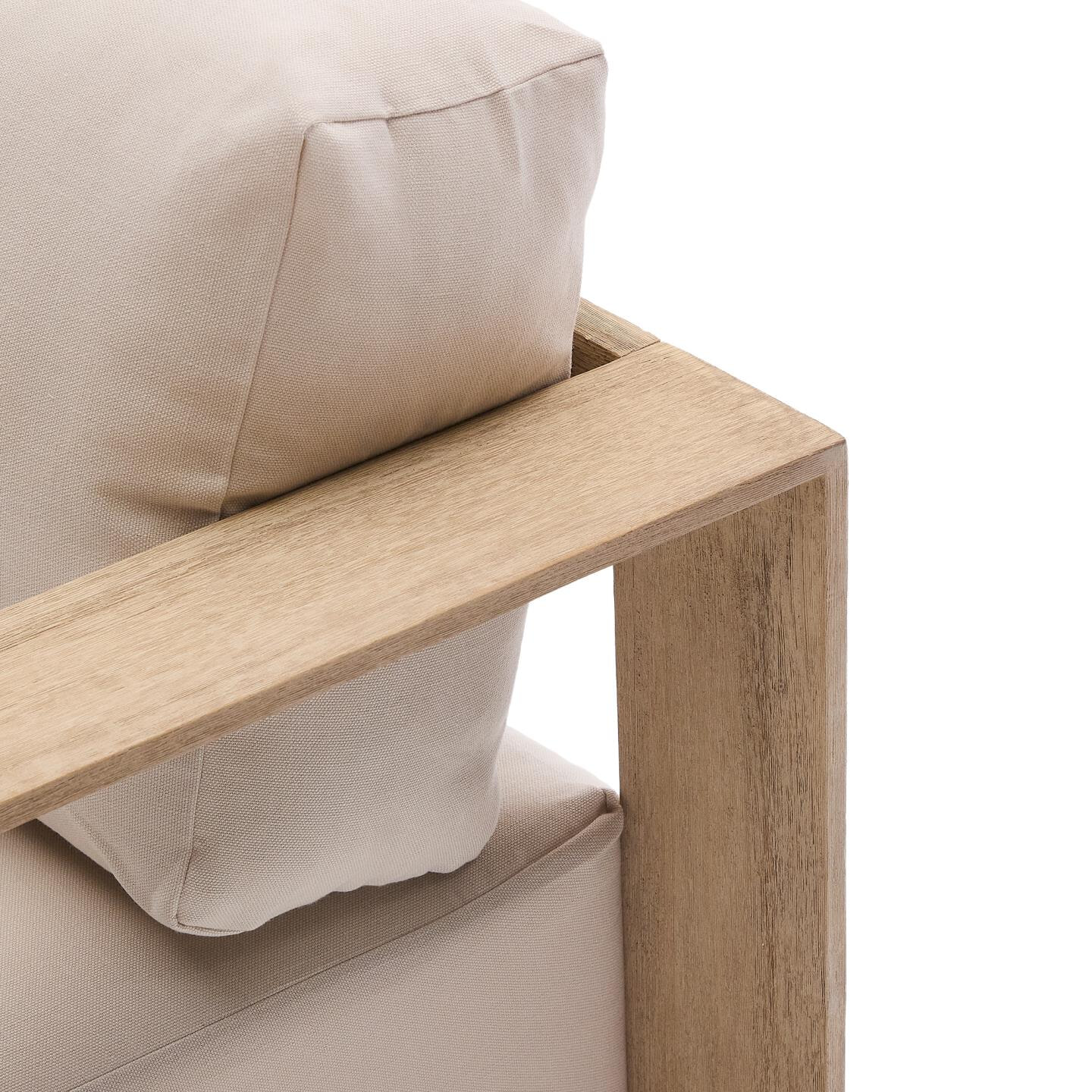 Kave Home 2-zits Loungebank 'Ambra' Acaciahout