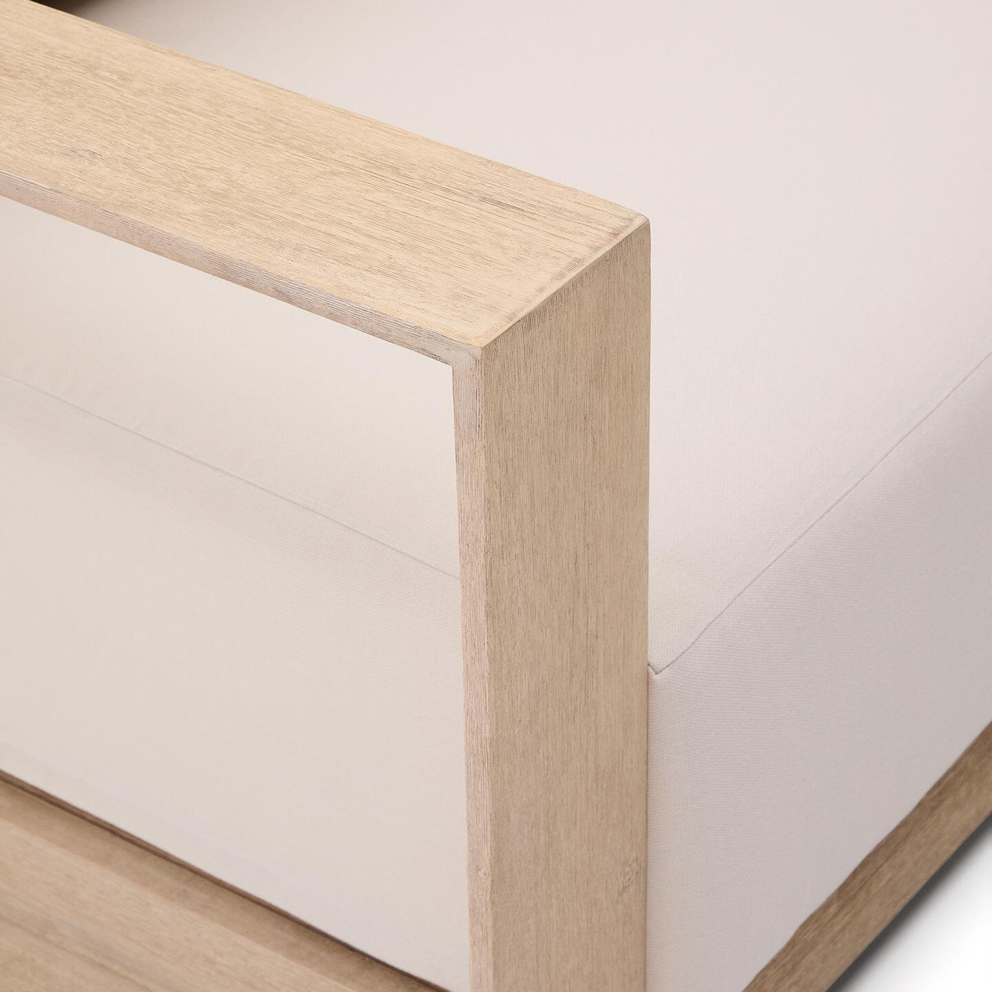 Kave Home 2-zits Loungebank 'Ambra' Acaciahout