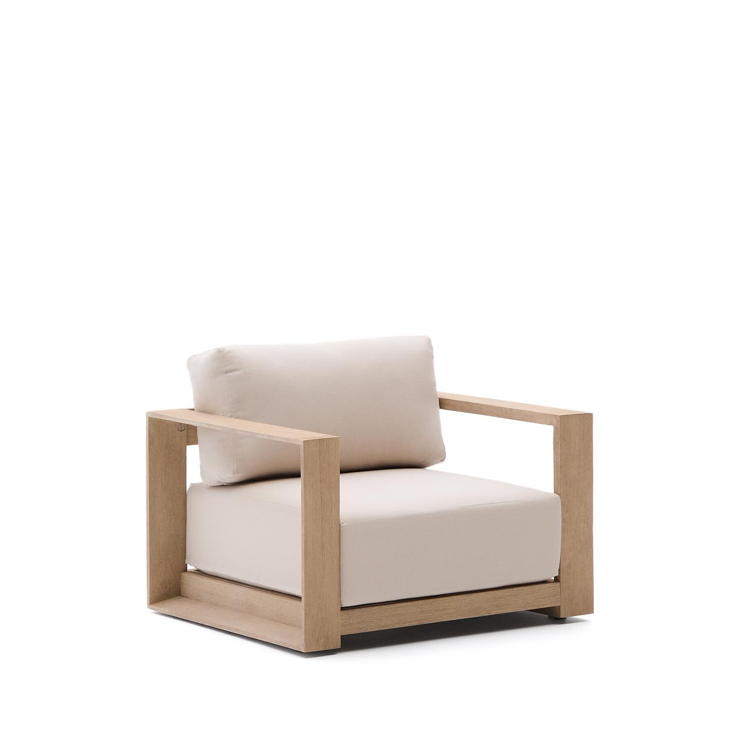 Kave Home Fauteuil Ambra Acaciahout - Beige