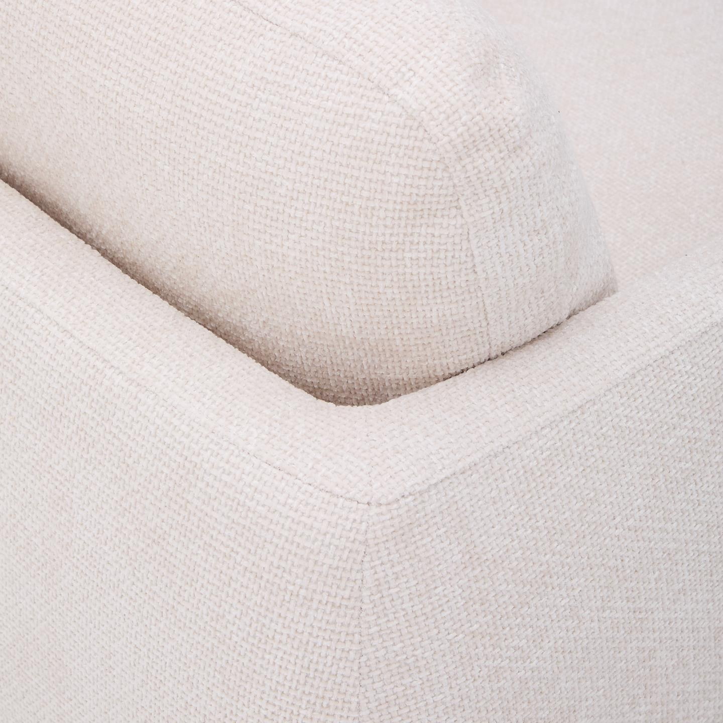 Kave Home 3-zits Lounge Slaapbank 'Laira' Links, Chenille, kleur Beige