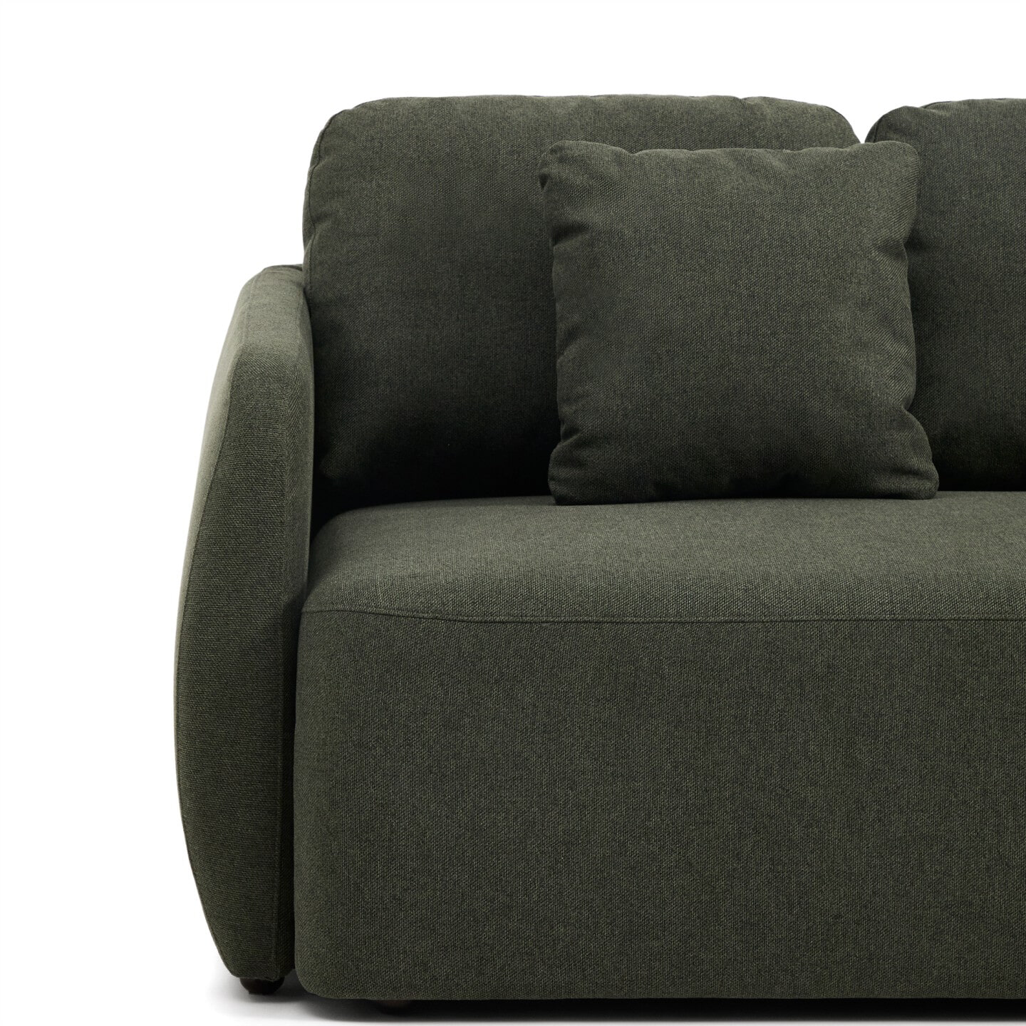 Kave Home 3-zits Slaapbank 'Laira' Chenille, kleur Donkergroen