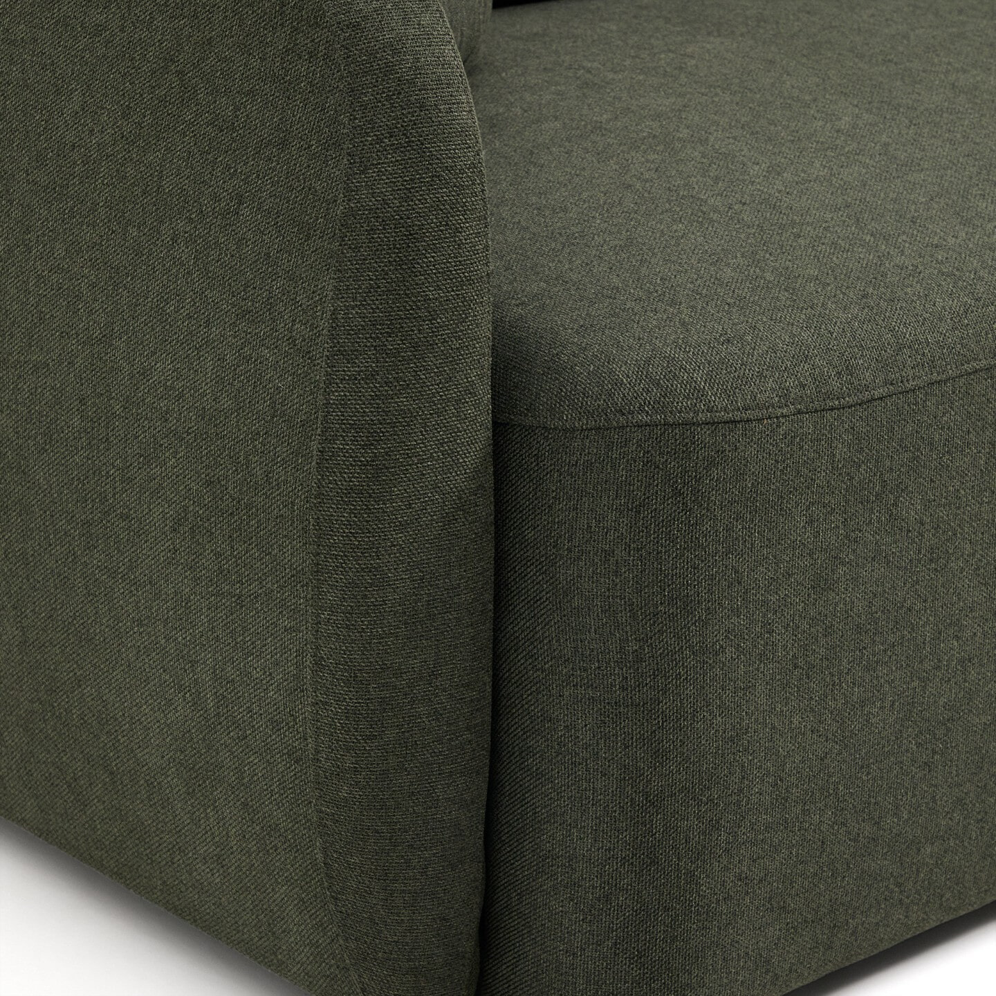 Kave Home 3-zits Slaapbank 'Laira' Chenille, kleur Donkergroen