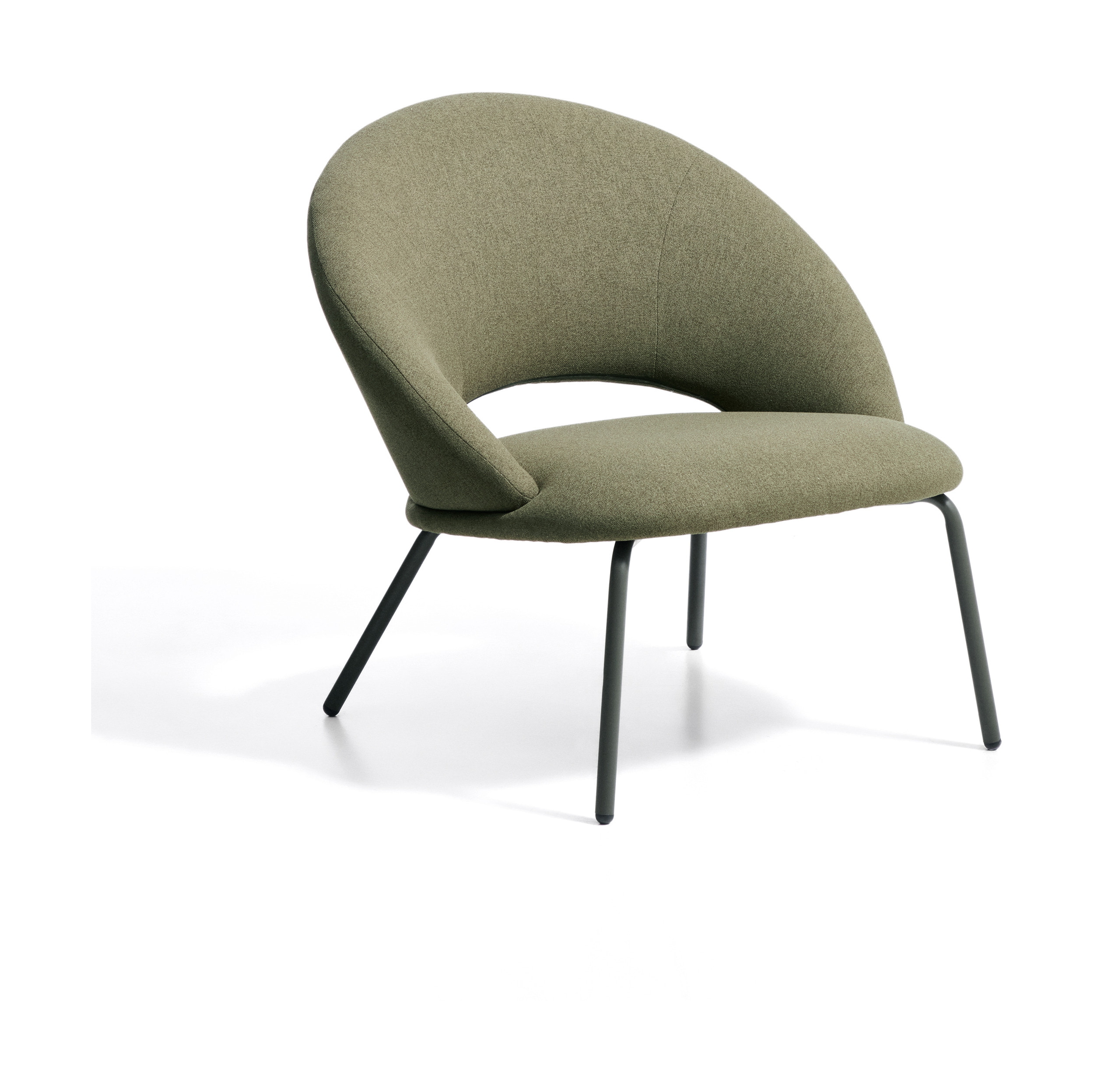 Kave Home Fauteuil Bonali Chenille - Groen