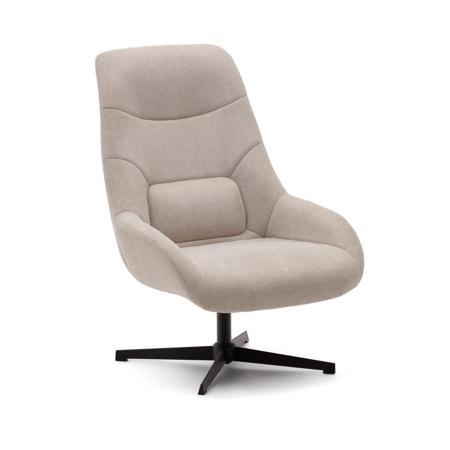 Kave Home Draaifauteuil 'Celida' kleur Beige